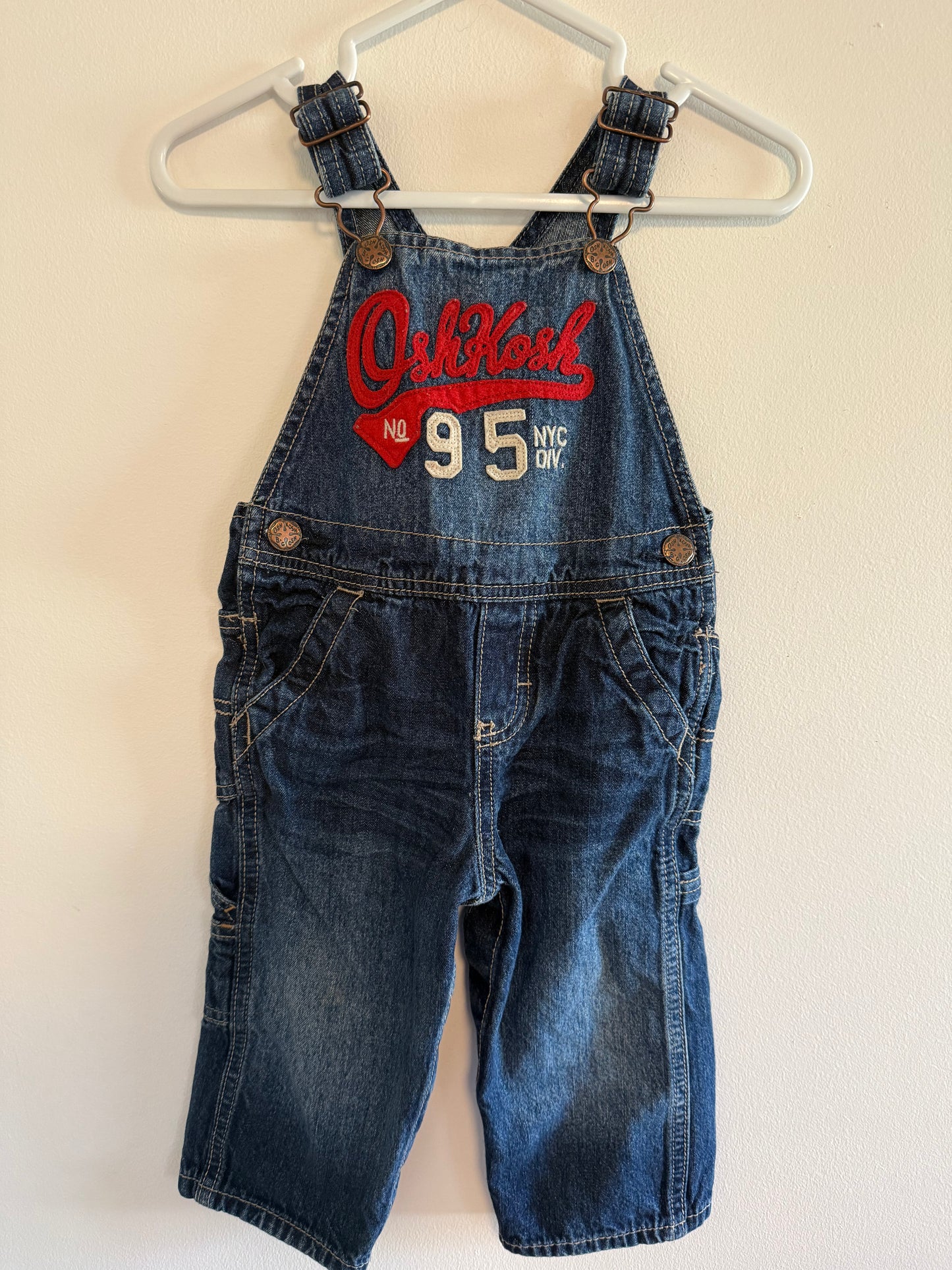 VINTAGE OSHKOSH OVERALLS SIZE 12M