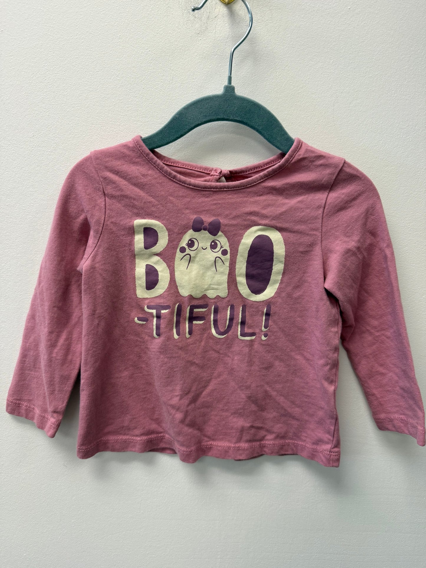 JOE FRESH PINK GHOST SHIRT SIZE 12-18M