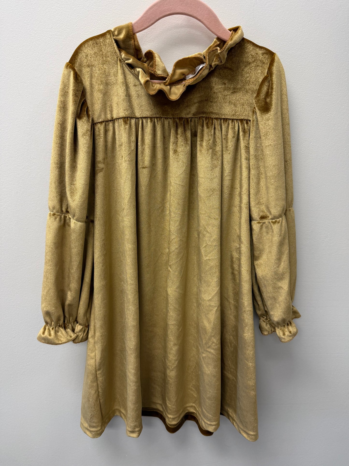 ORCHID LANE GOLD VELVET DRESS SIZE 6