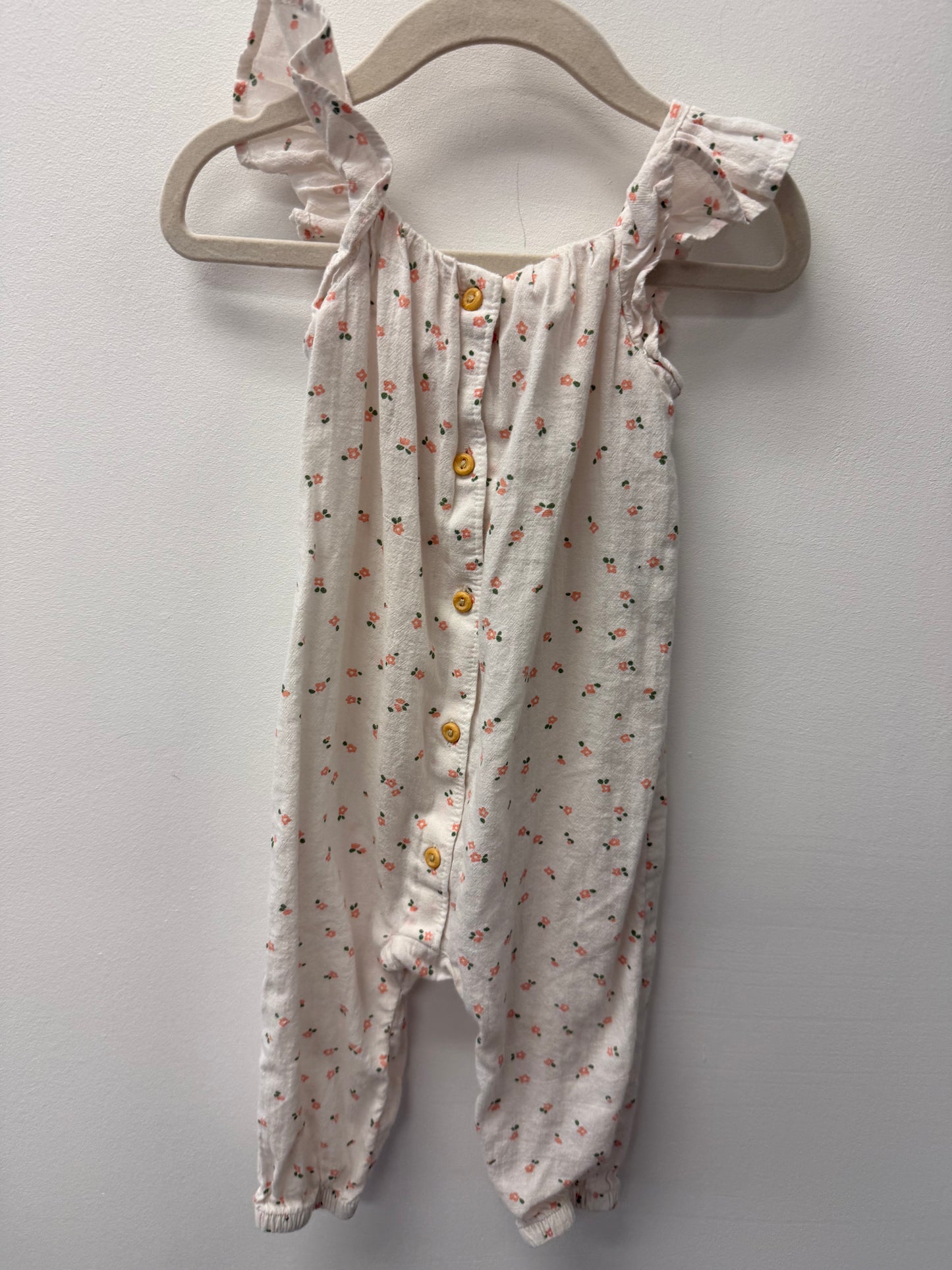 H&M FLORAL ROMPER SIZE 12M