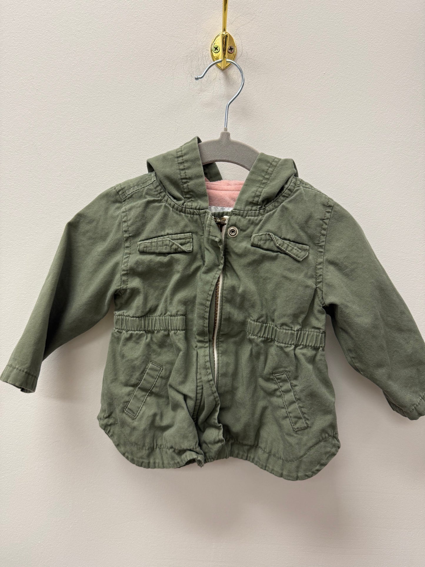 OLD NAVY LINED GREEN JACKET SIZE 6-12M