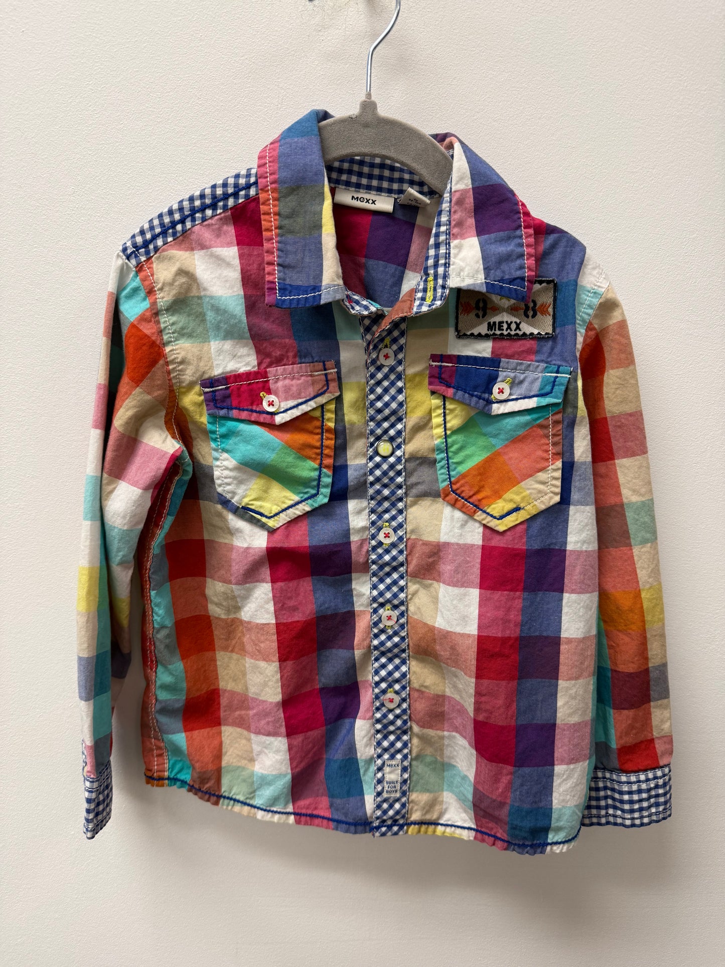 MEXX COLORFUL PLAID SIZE 3-4T