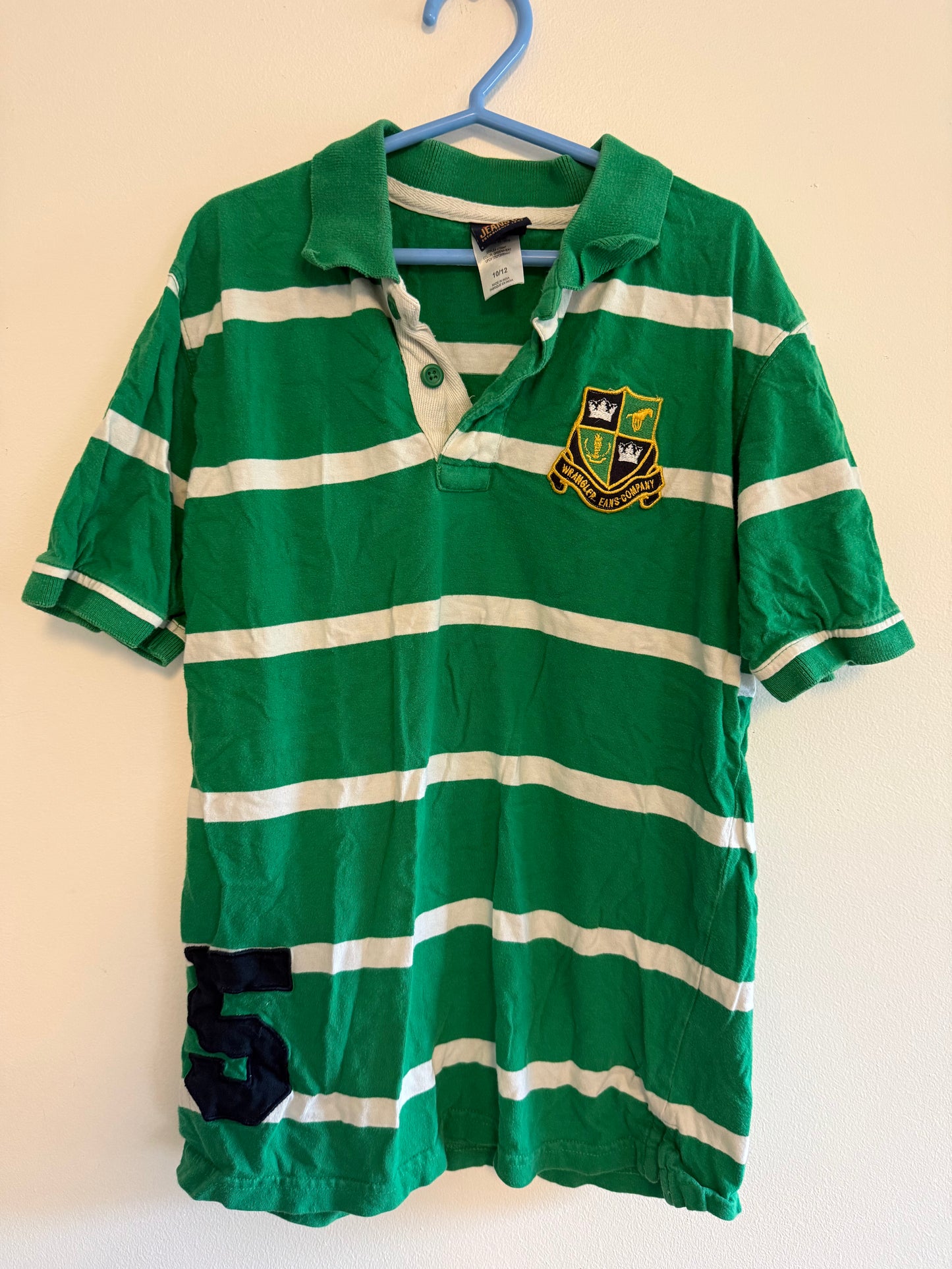 WRANGLER GREEN SHIRT SIZE 10-12