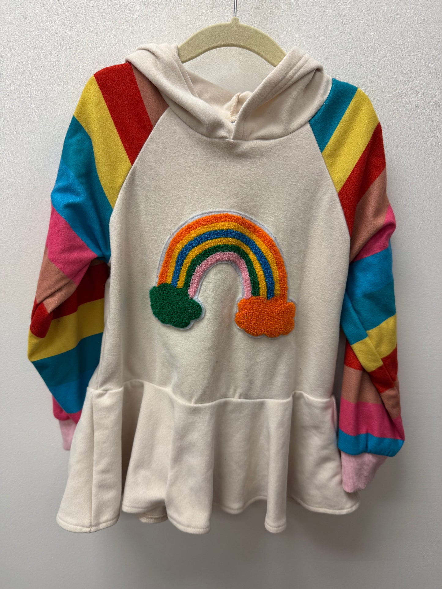 RAINBOW HOODIE SIZE 6
