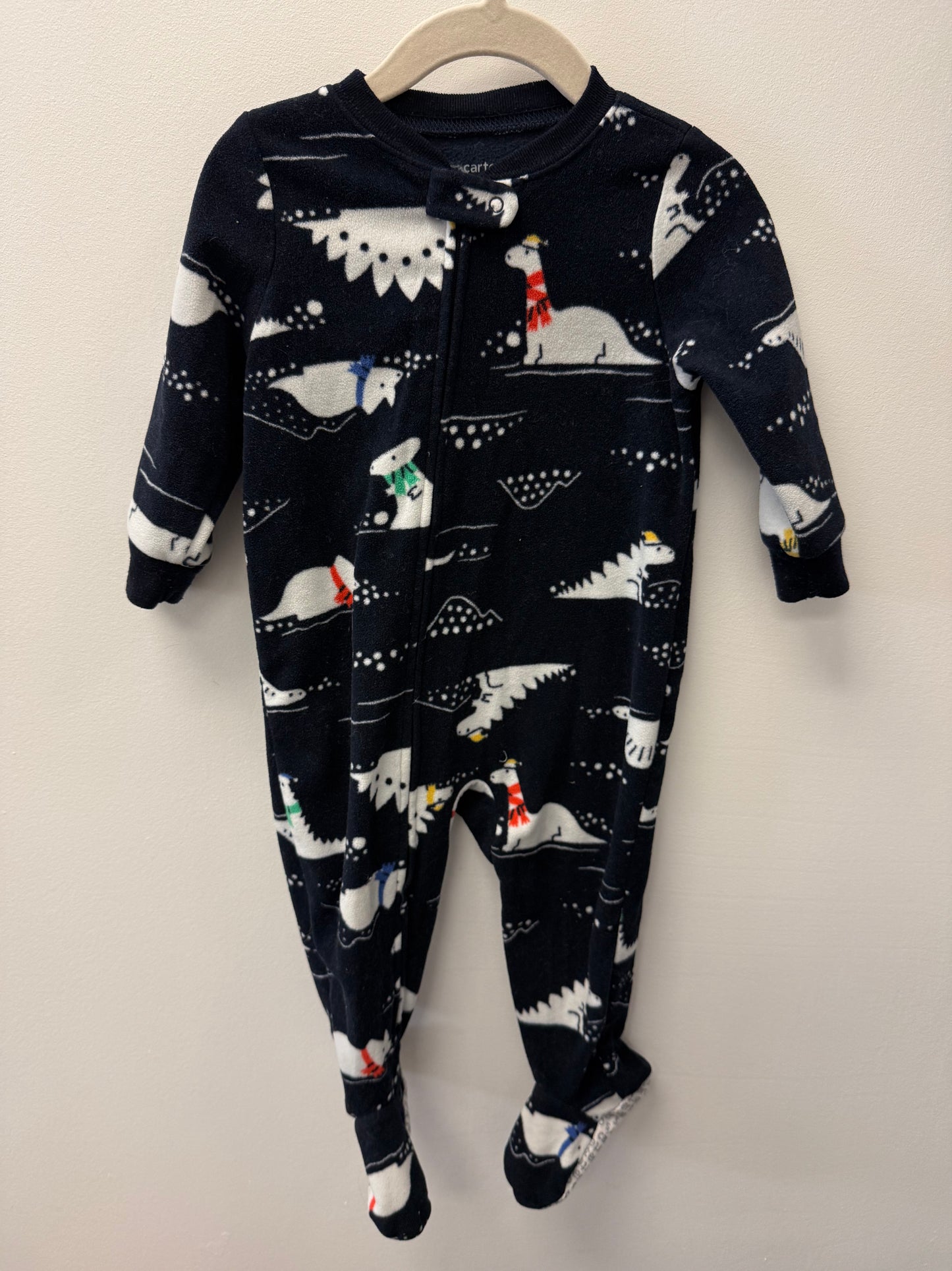 CARTERS FLEECE DINO SLEEPER SIZE 12M
