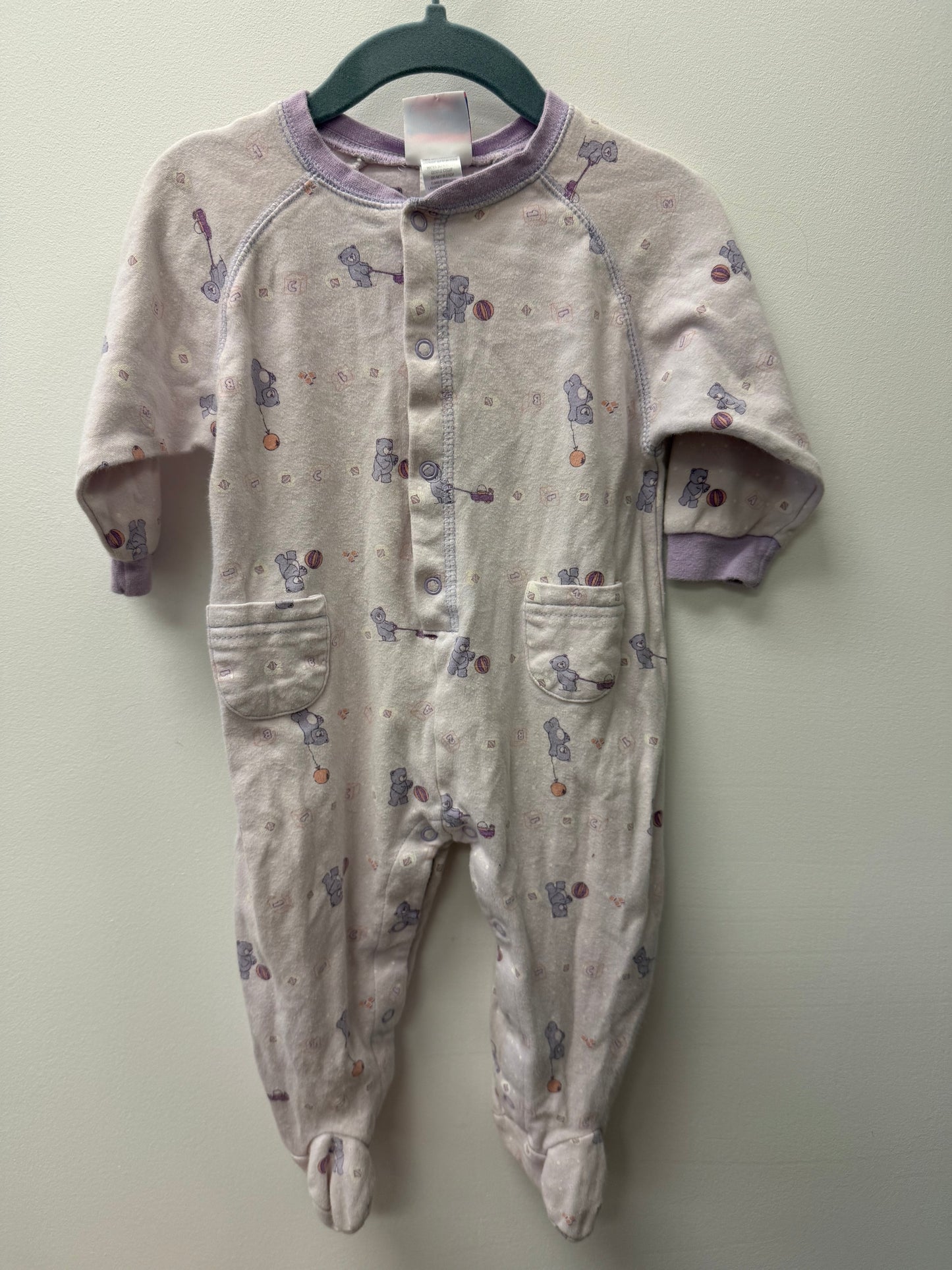 VINTAGE PEKKLE BEAR SLEEPER SIZE 12M