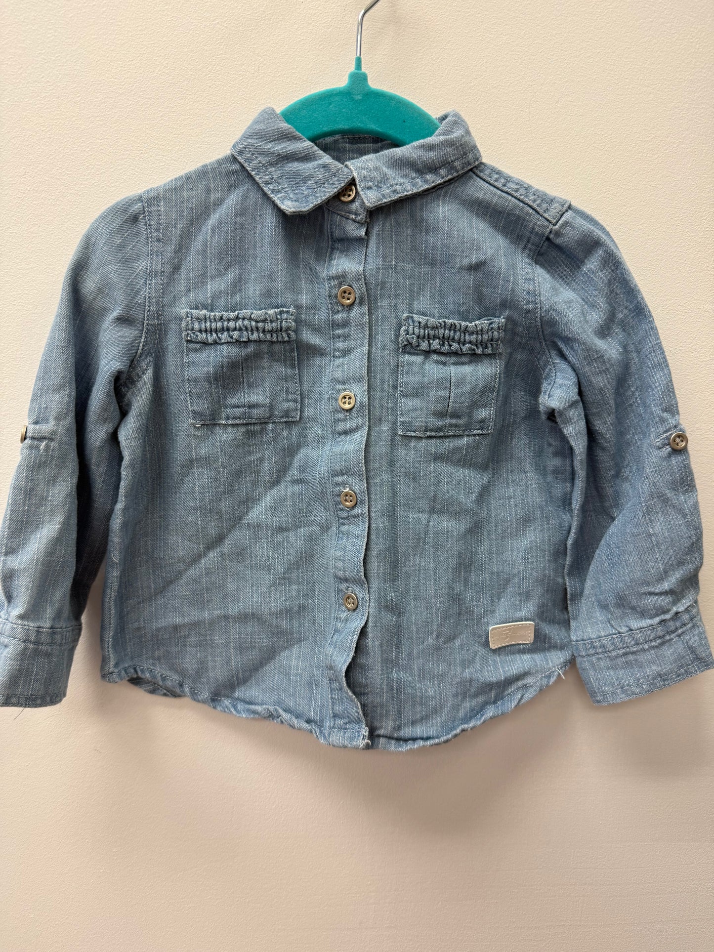 FOR ALL MAN KIND GIRLS BUTTON UP SIZE 12M