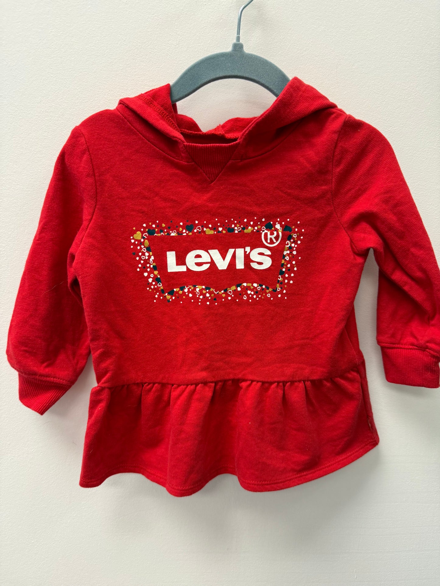 LEVI RED SWEATER SIZE 12M