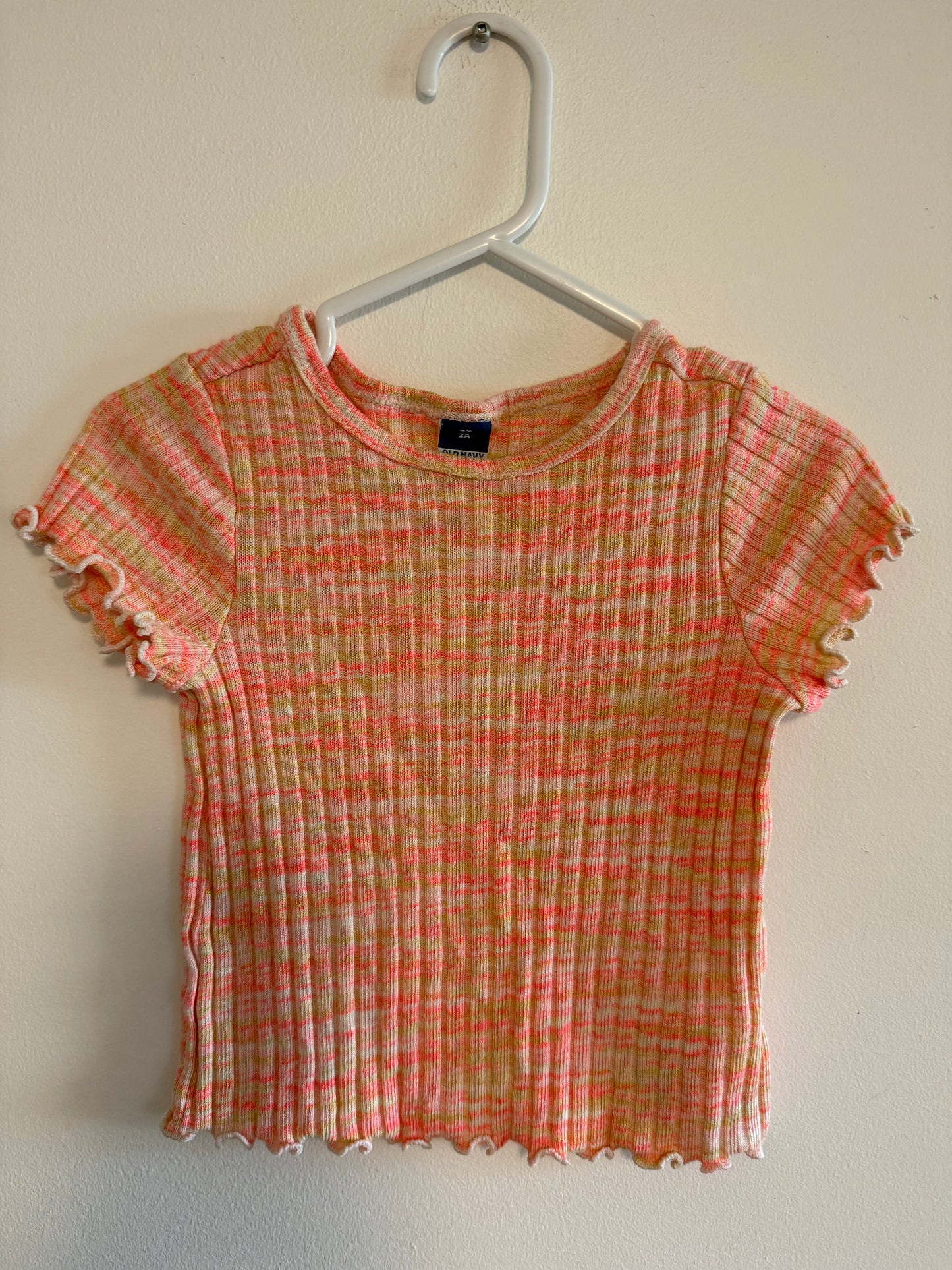 OLD NAVY ORANGE & PINK TEE SIZE 2T