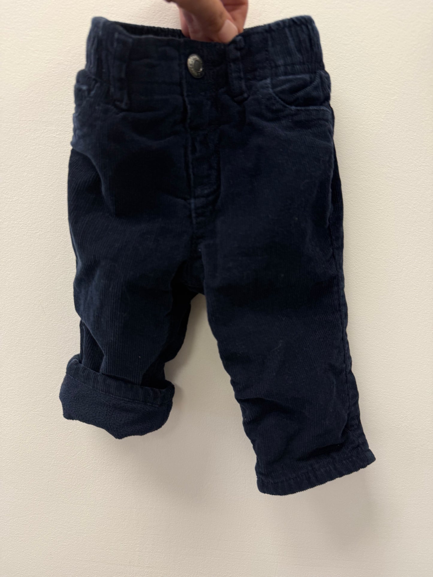 OLD NAVY COURDAROY LINED JEANS SIZE 3-6M