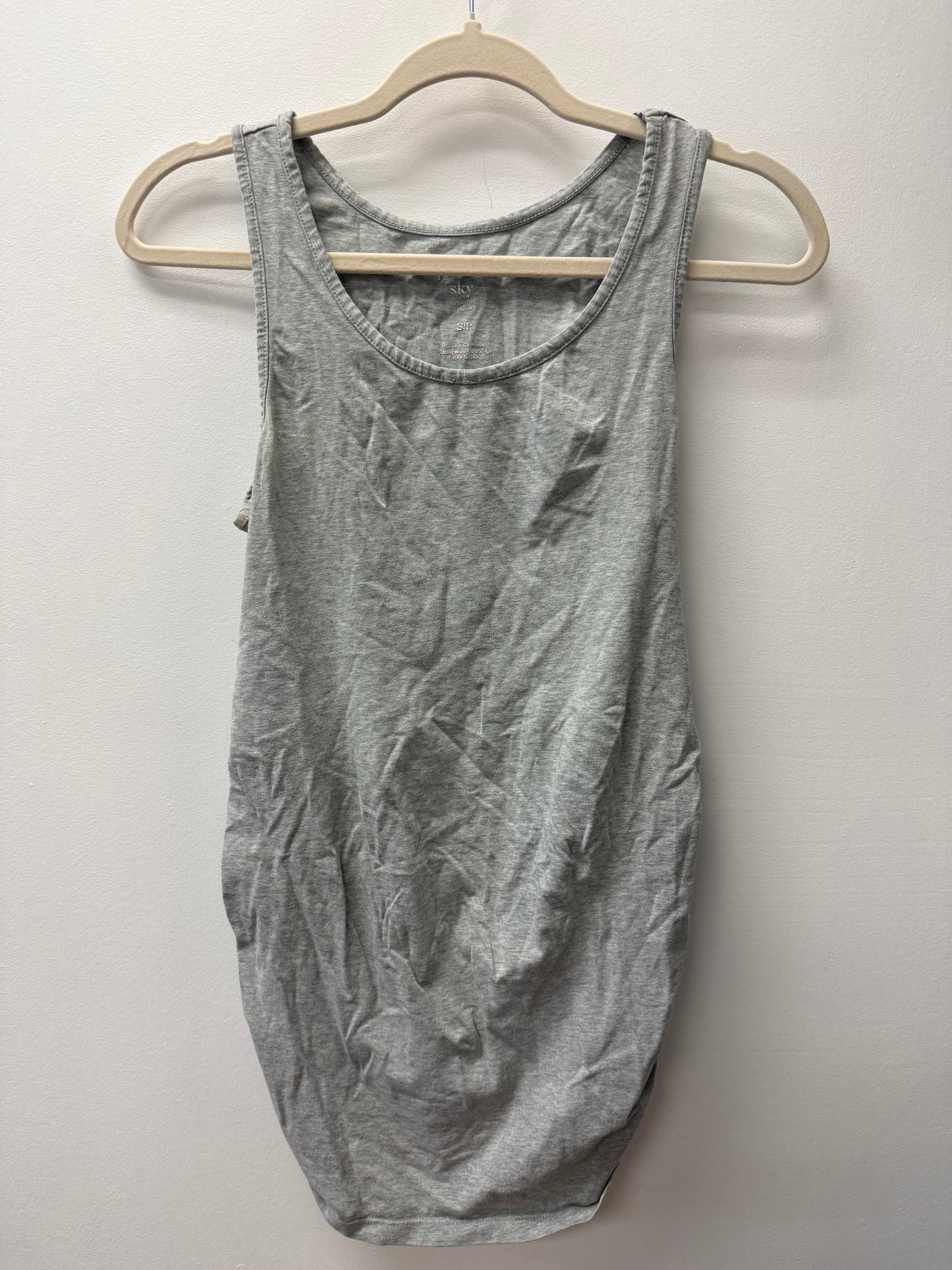 PAISLEY SKY GREY MATERNITY TANK SIZE SMALL