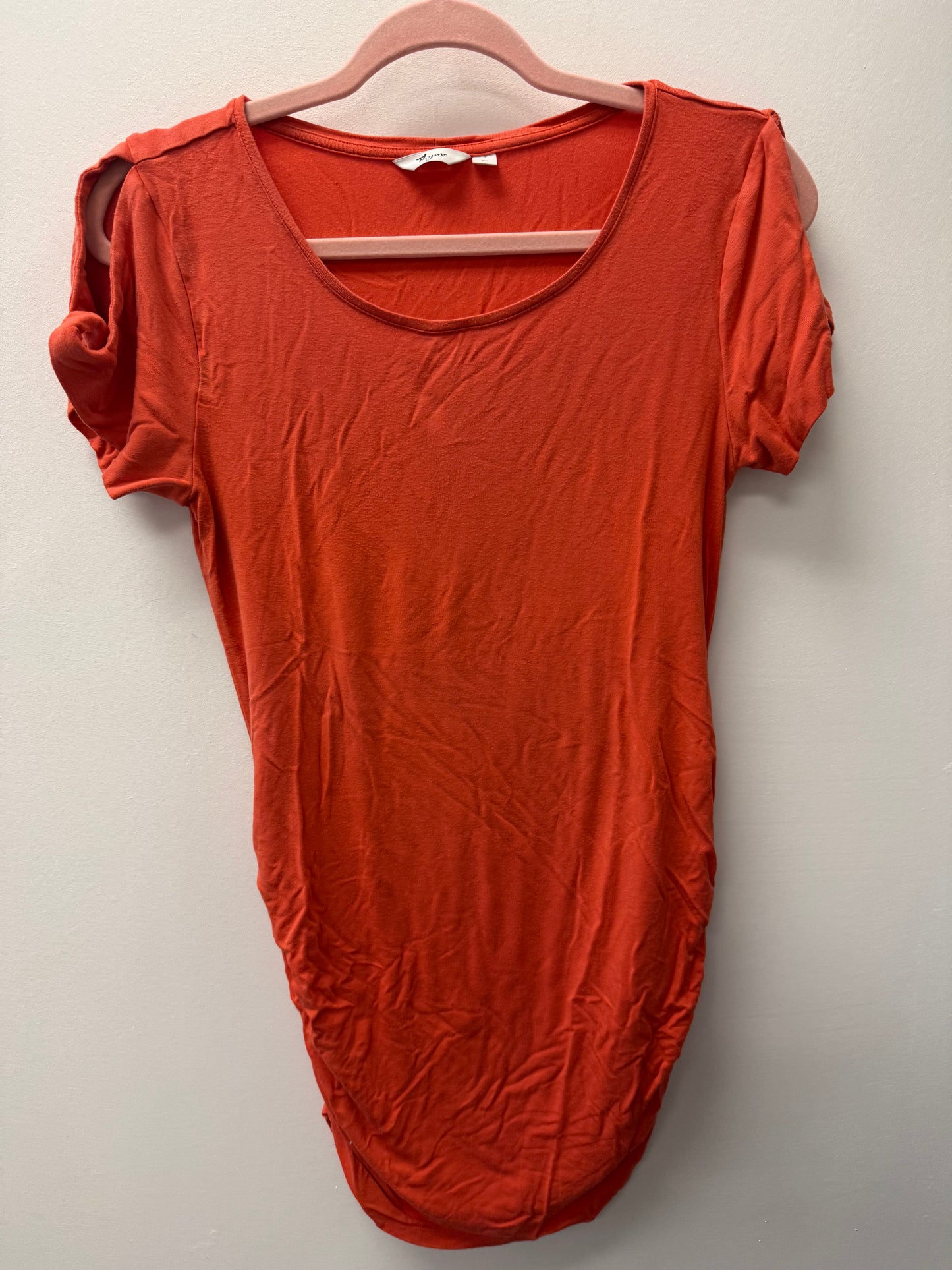THYME MATERNITY ORANGE SHIRT SIZE SMALL