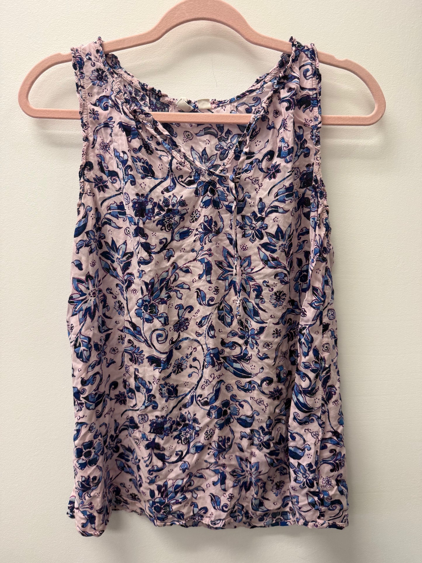 GAP MATERNITY PURPLE FLORAL SHIRT SIZE MEDIUM