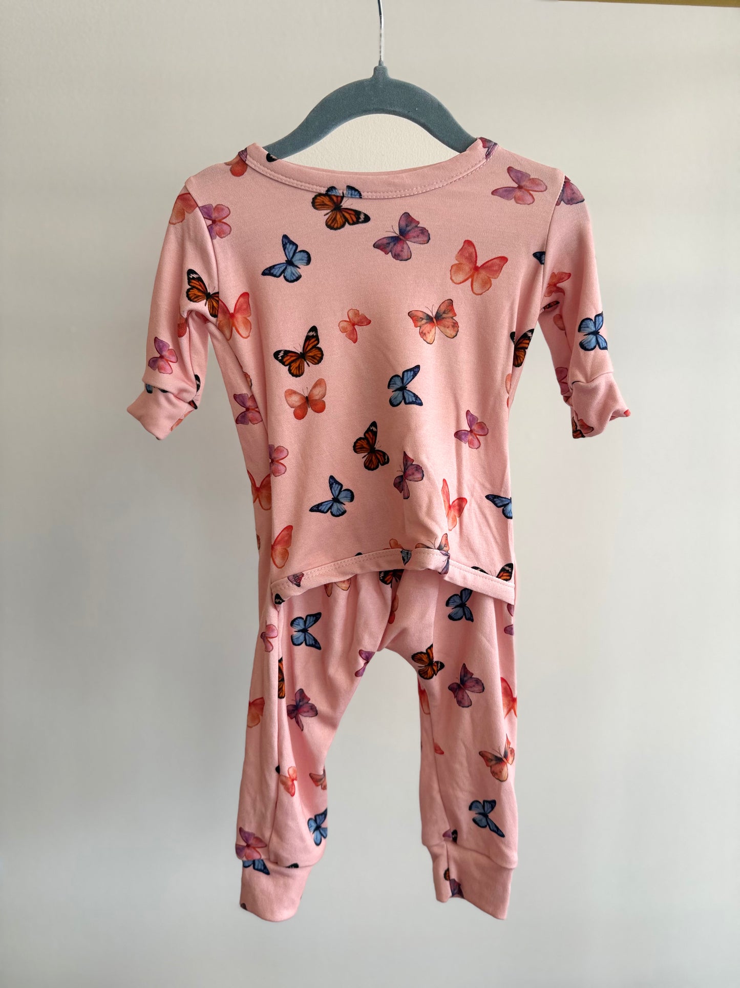 TEDDY LITTLE APPAREL NO ZIP ROMPER (BUTTERFLY)