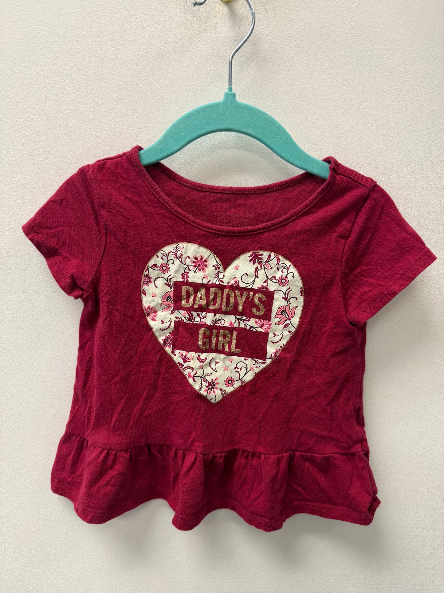 CHILDRENS PLACE "DADDY'S GIRL" SHIRT SIZE 2T