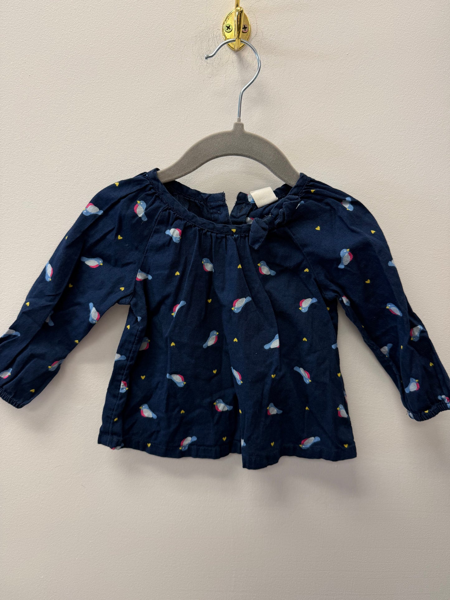 OLD NAVY BIRD SHIRT SIZE 6-12M