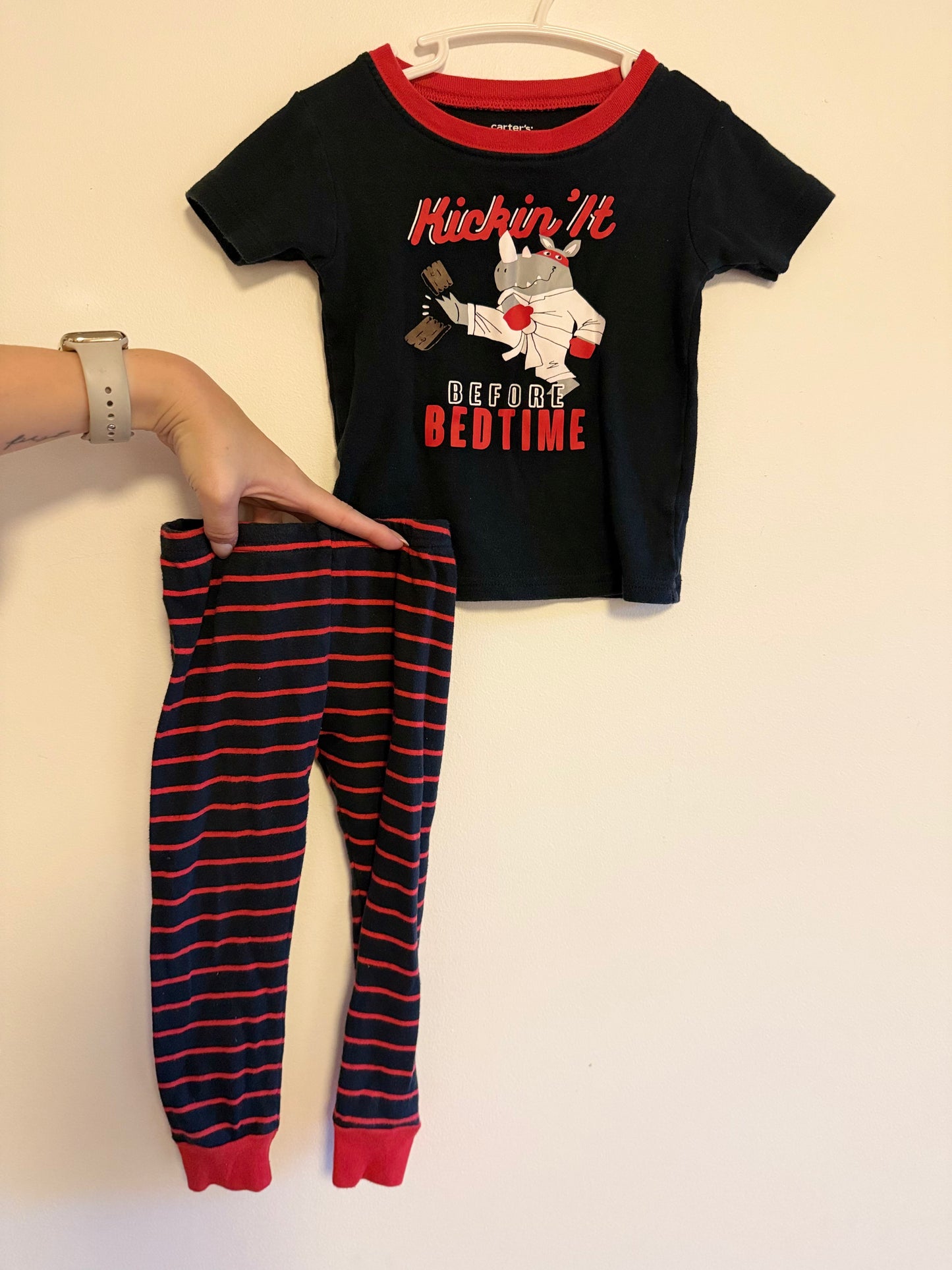 CARTERS "KICKIN IT" PJ SET SIZE 24M