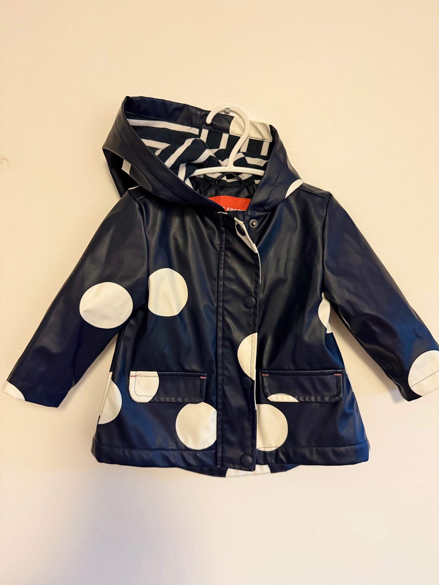 JOE FRESH LINED RAIN COAT SIZE 6-12M