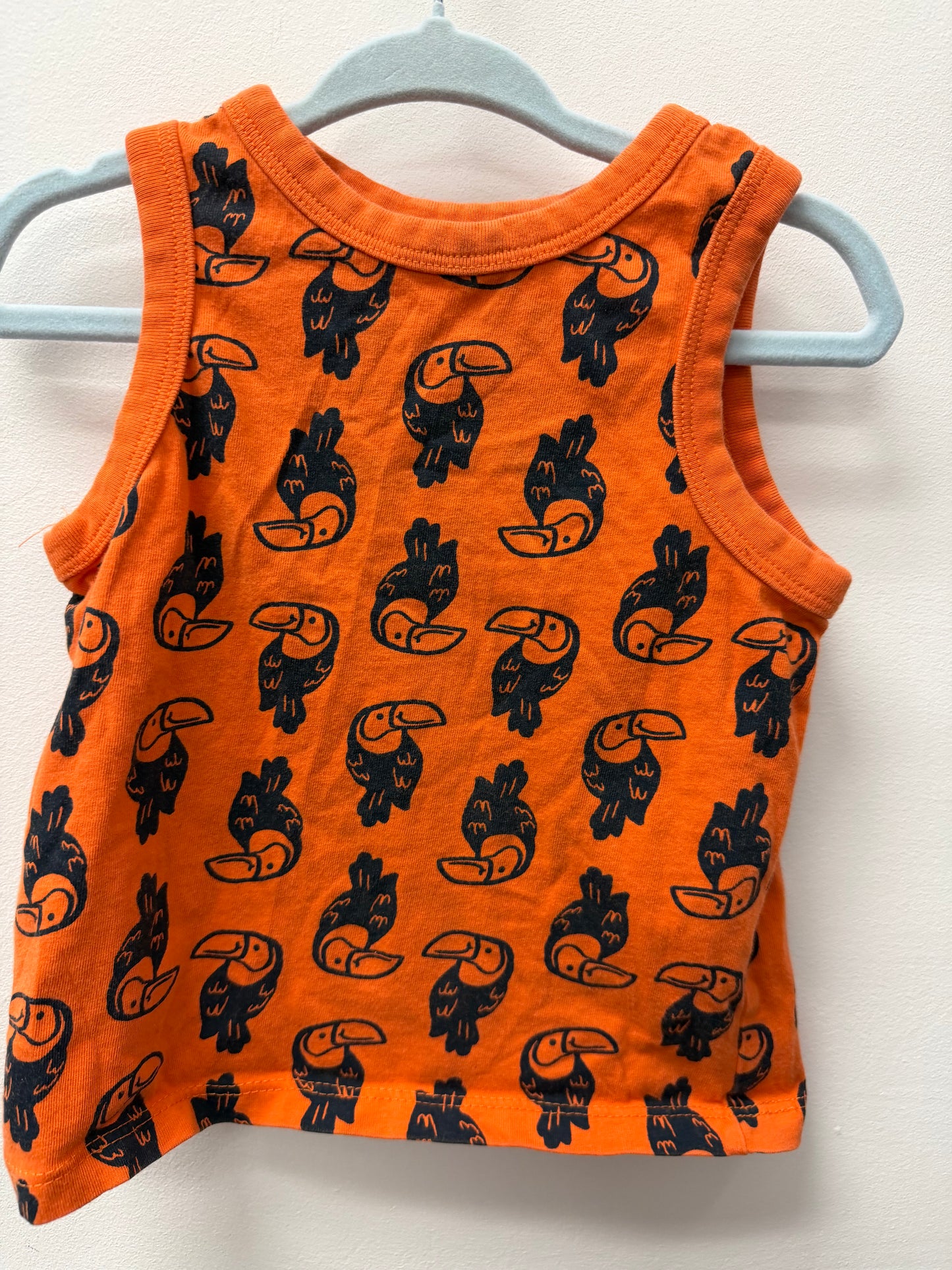 JOE FRESH PARROT TANK SIZE 12-18M