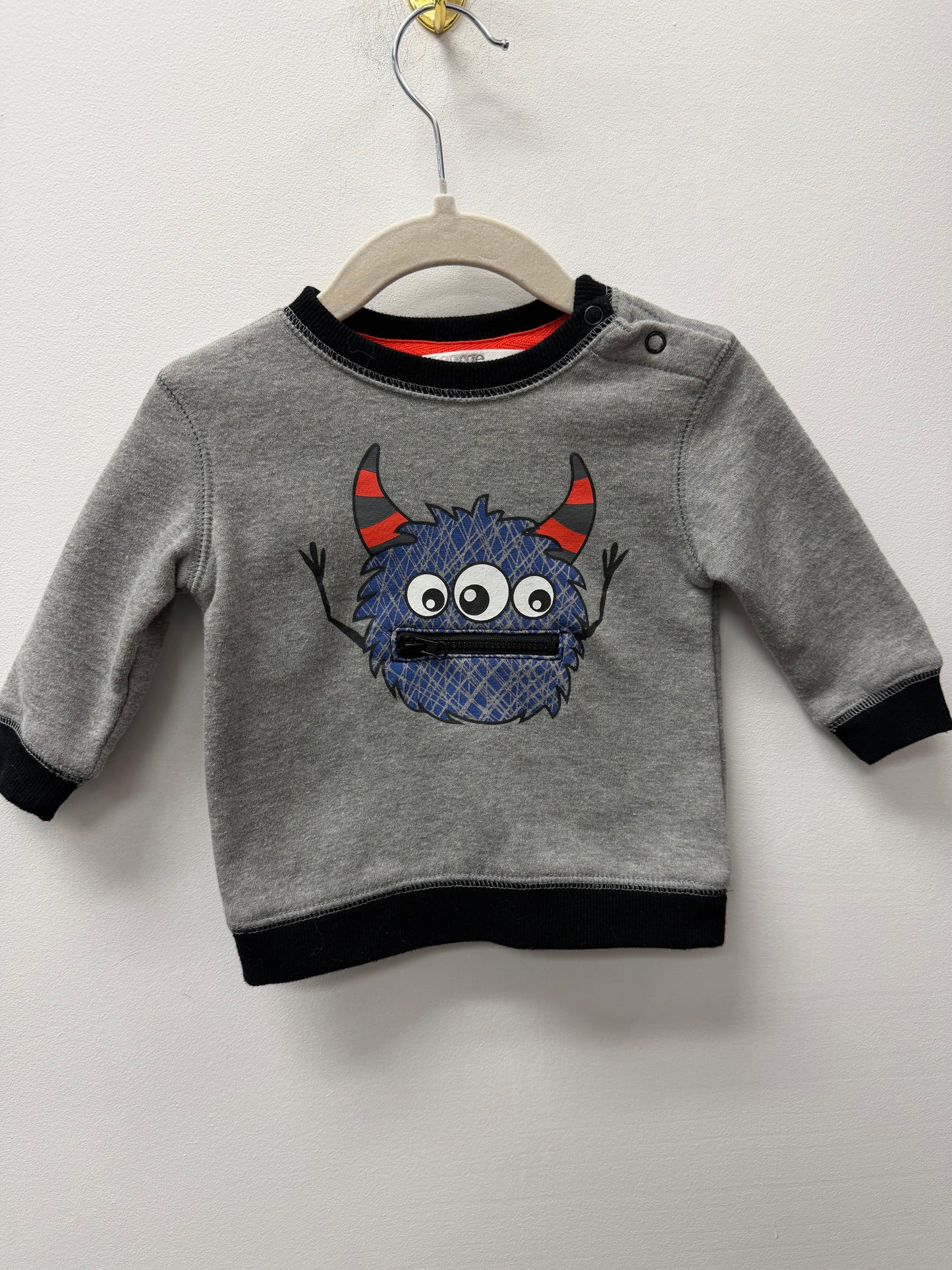 GEORGE MONSTER CREW SIZE 3-6M