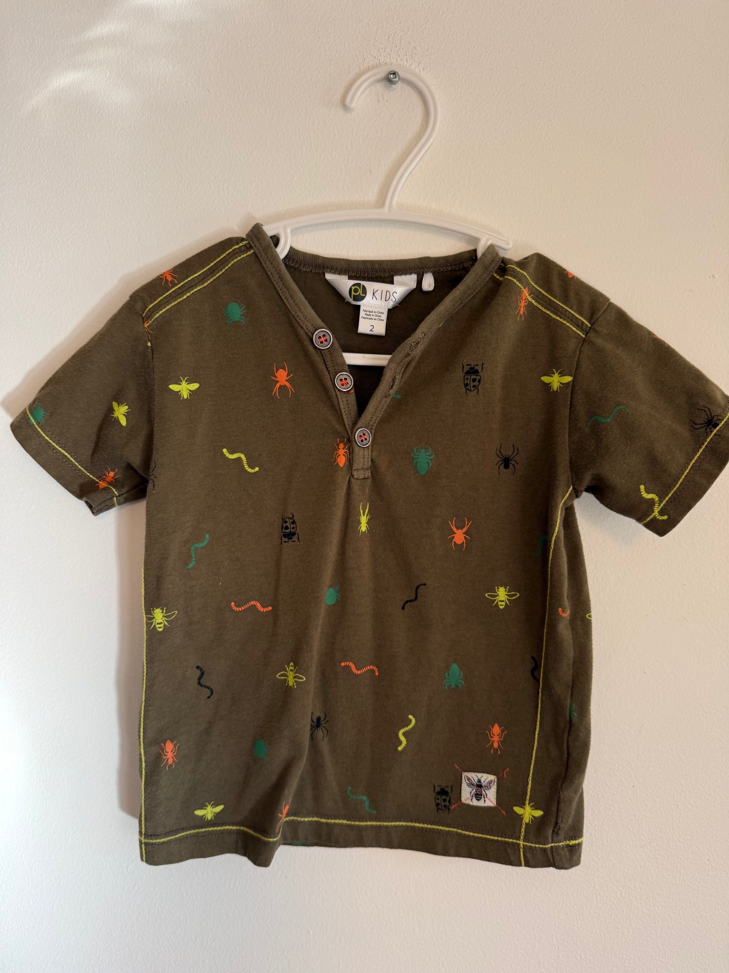 PL KIDS BUG SHIRT SIZE 2T