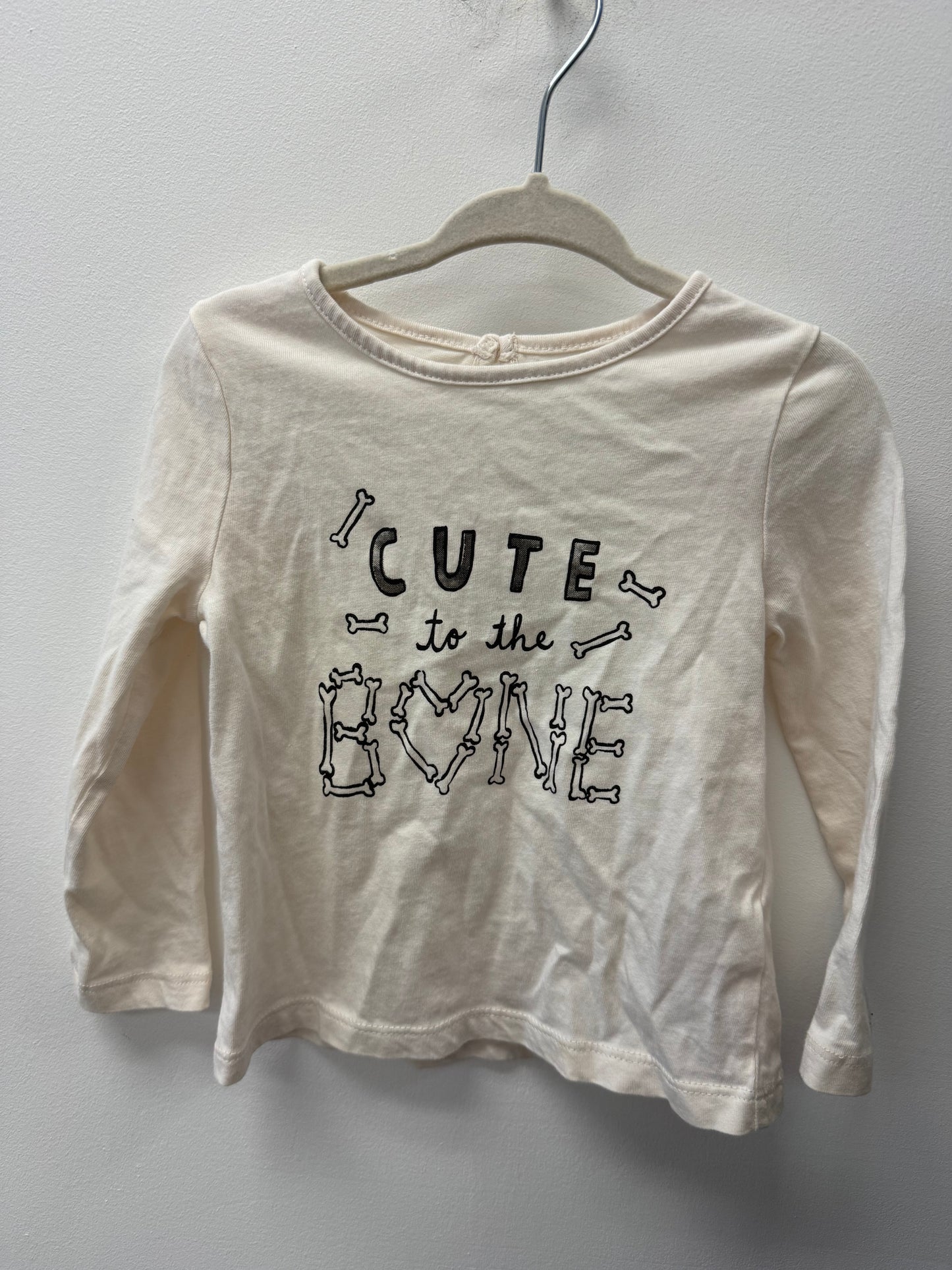 JOE FRESH "CUTE TO THE BONE" SHIRT SIZE 12-18M
