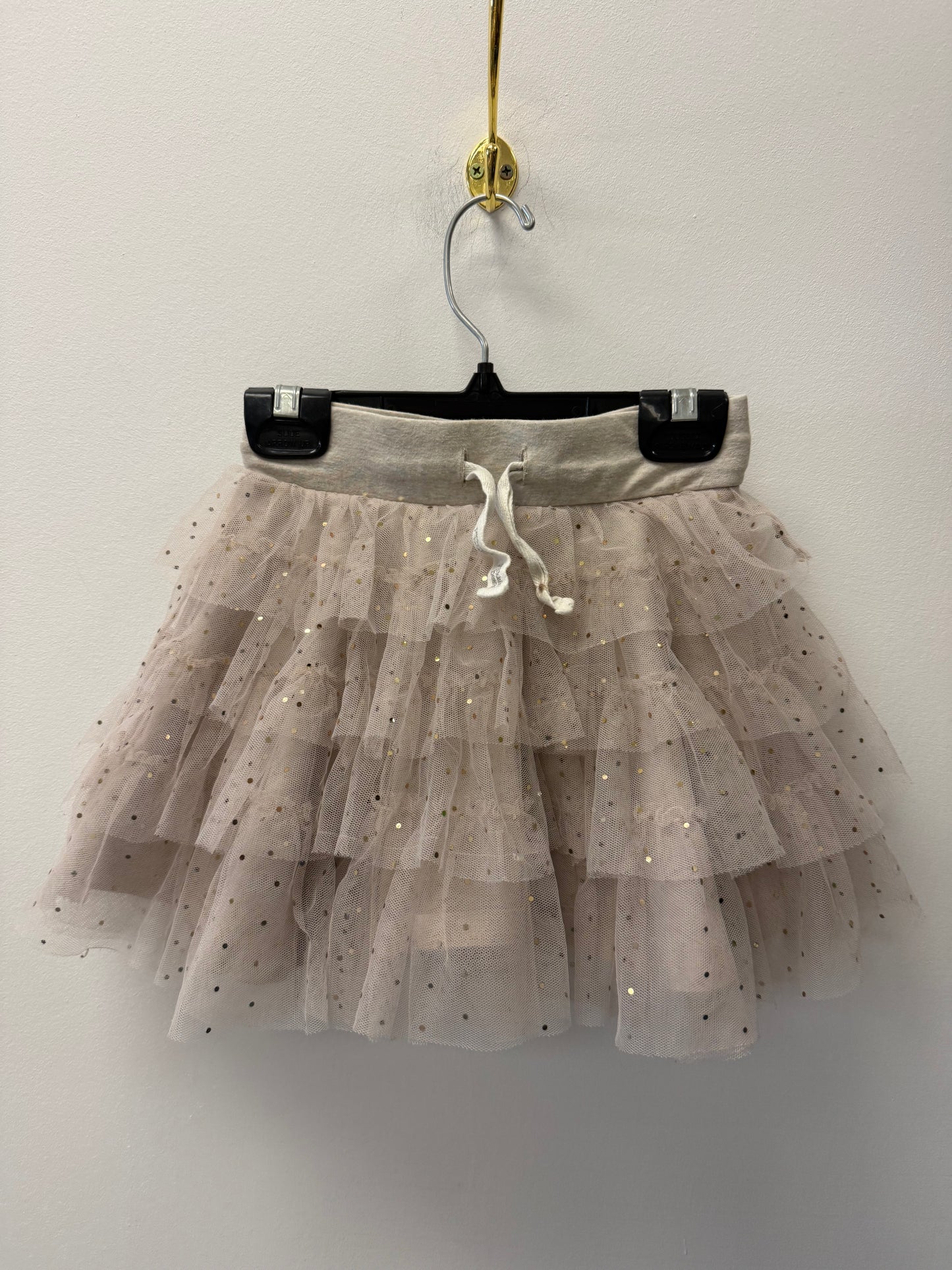 PEAKABOO BEANS GOLD SPARKLE SKORT SIZE 5