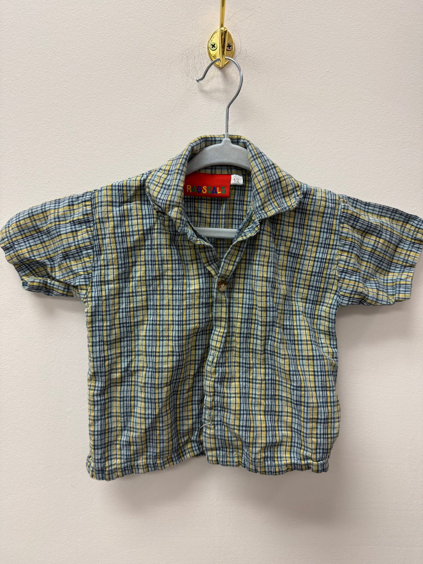 RAGSCALS PLAID SHIRT SIZE 12M