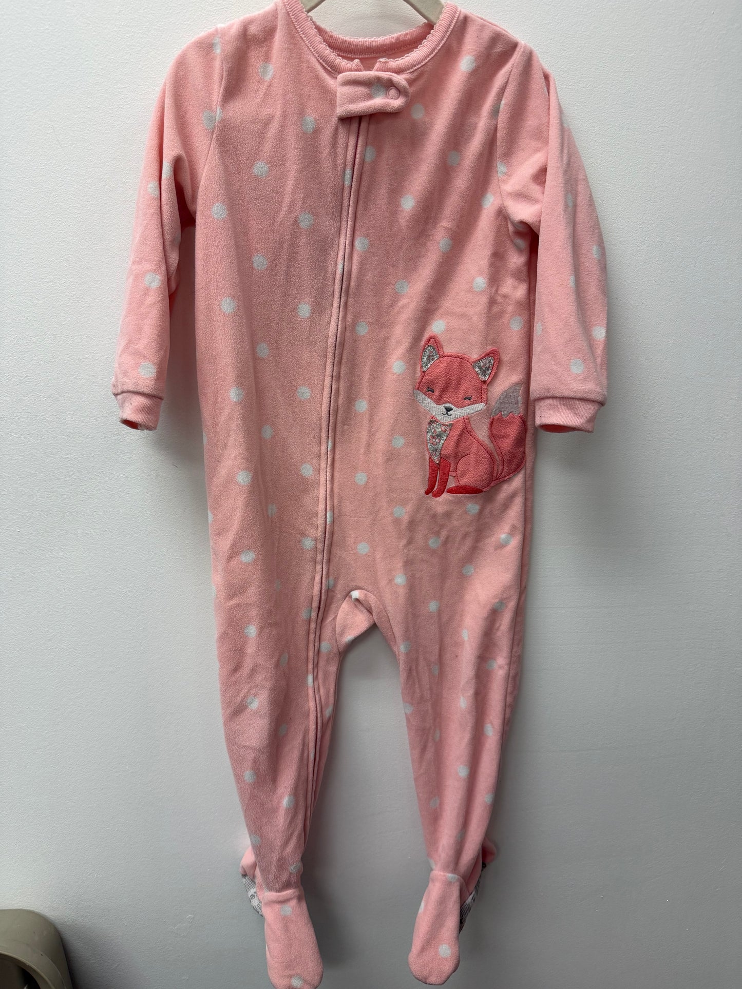 CARTERS PINK FLEECE SLEEPER SIZE 2T