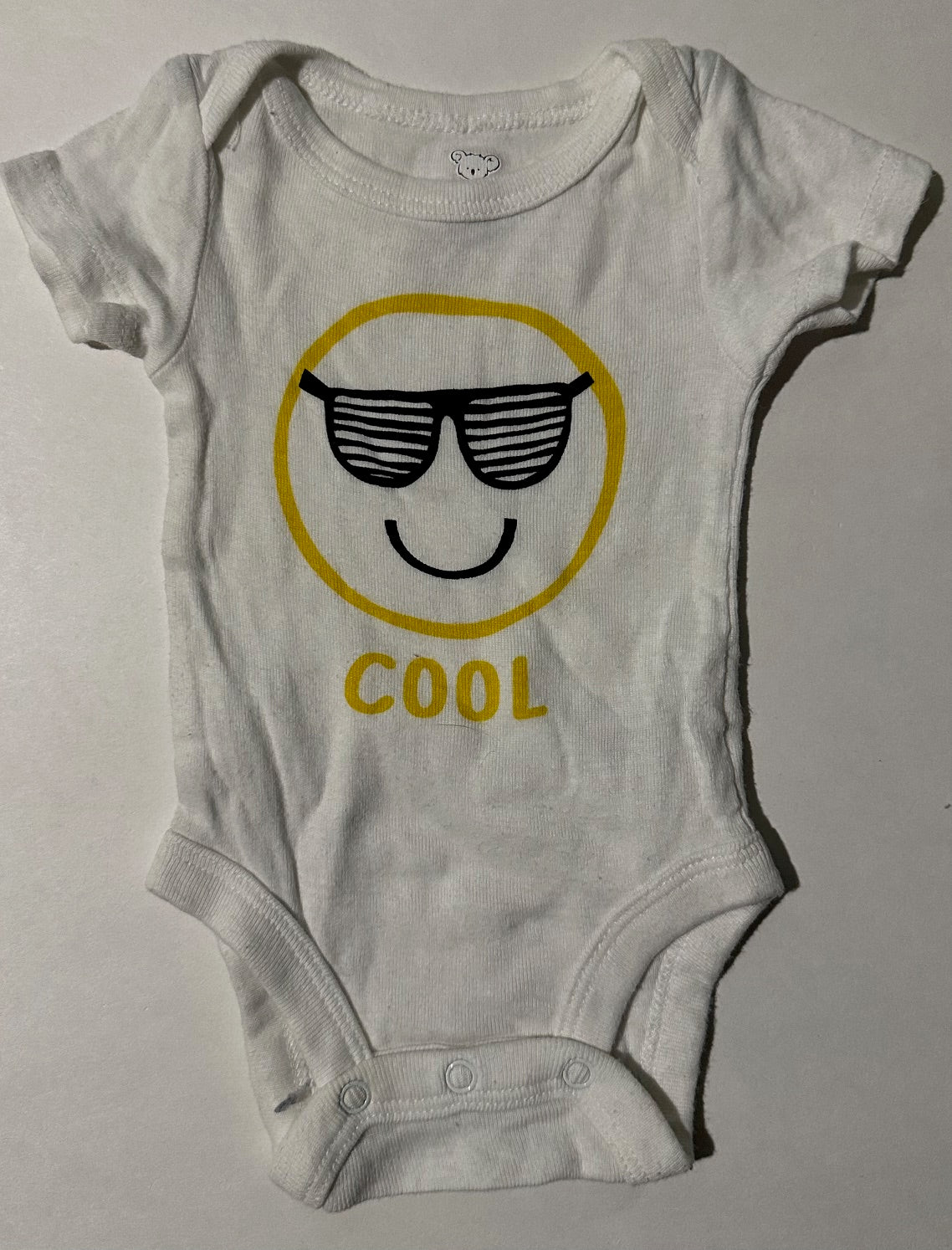 Koala Baby, White "Cool" Onesie - Newborn