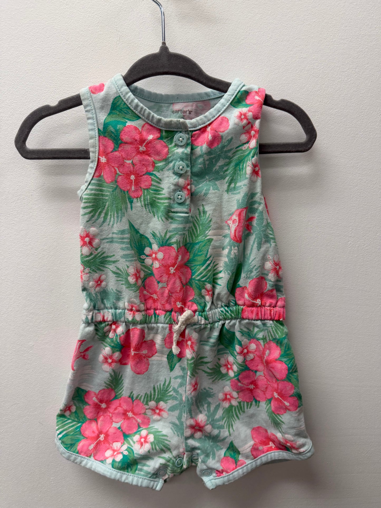 CARTERS PINK AND BLUE ROMPER SIZE 9M