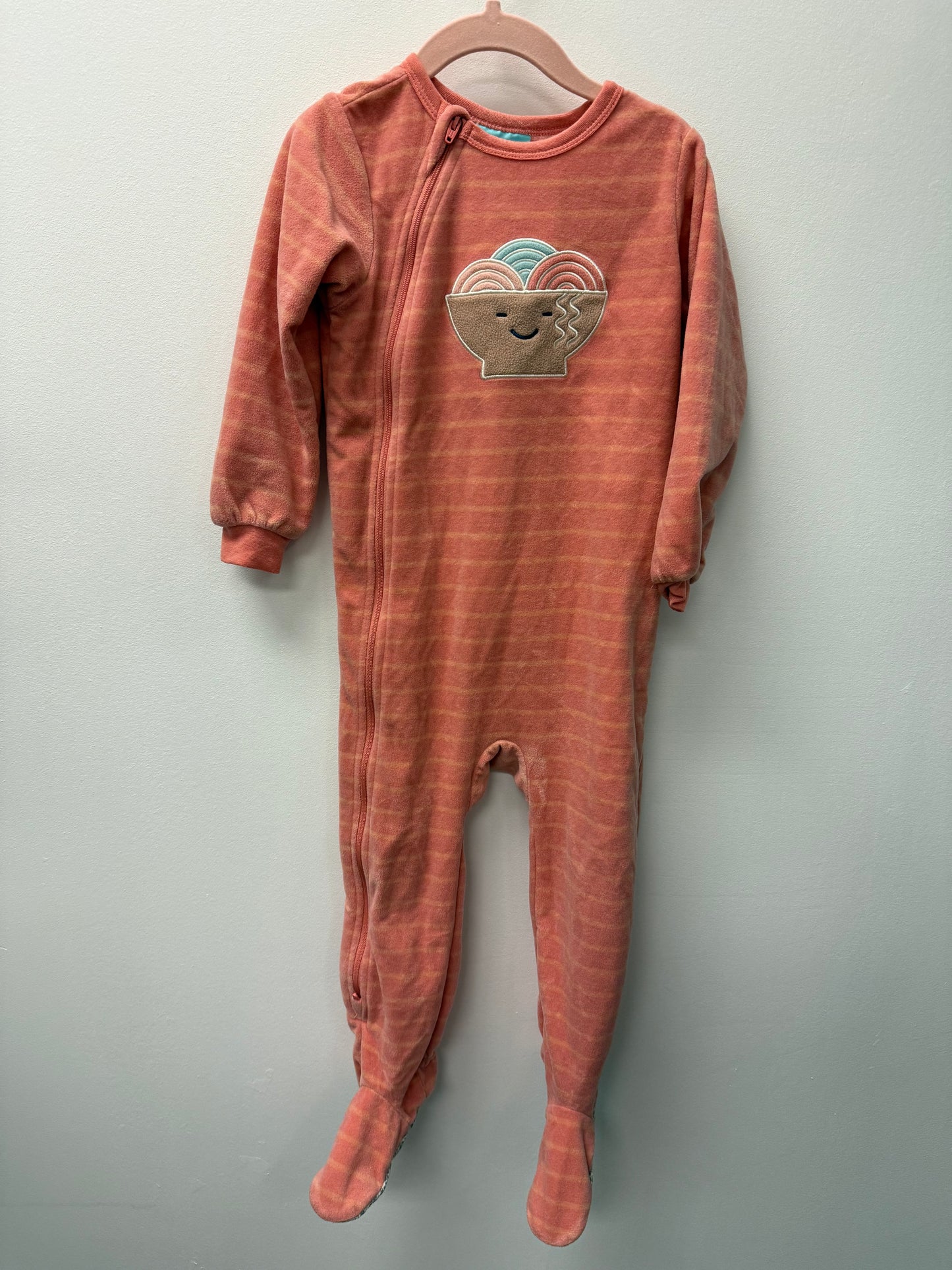 PEKKLE FLEECE PINK RAMEN SLEEPER SIZE 3T