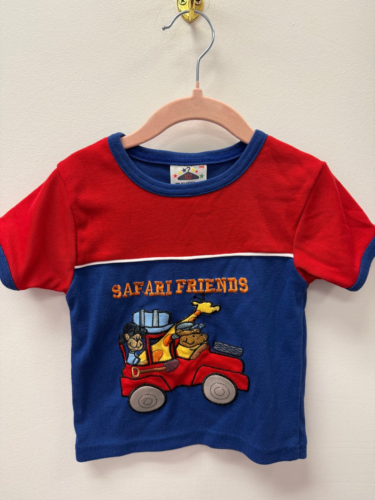 ICZ SAFARI FRIENDS SHIRT SIZE 18M