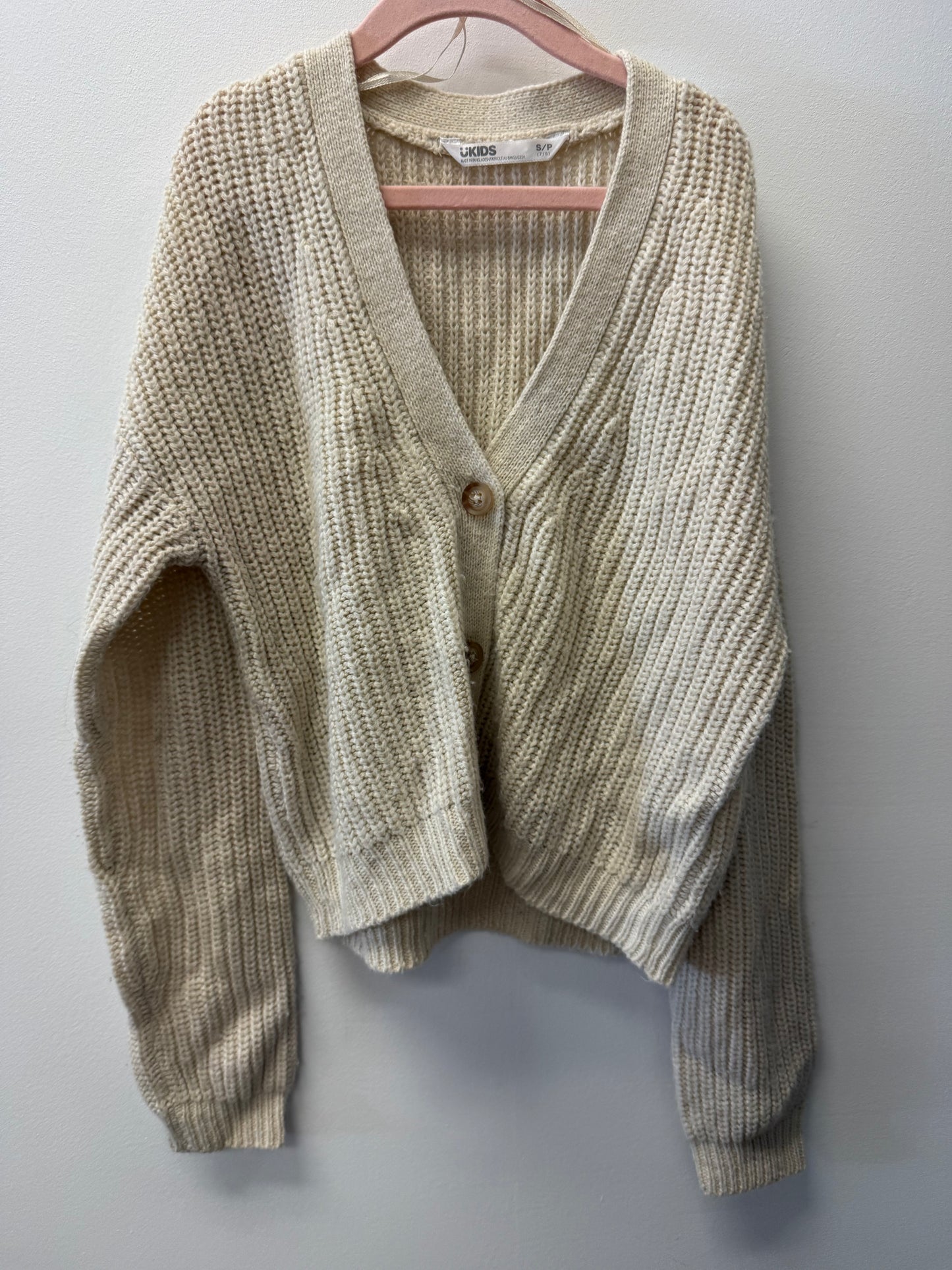 UKIDS KNITTED CARDIGAN SIZE 7-8