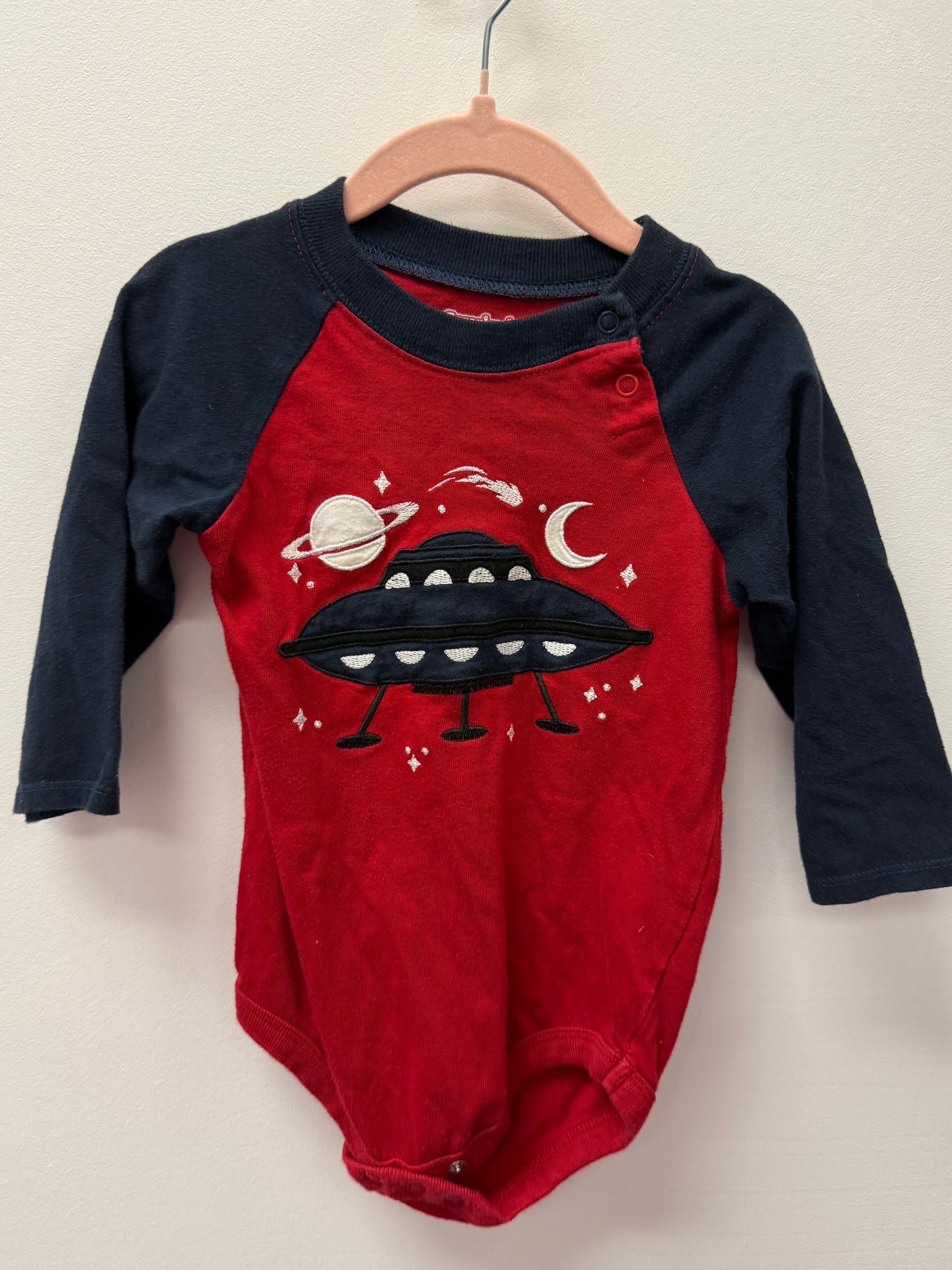 GARANNIMALS SPACE SHIP ONESIE SIZE 24M