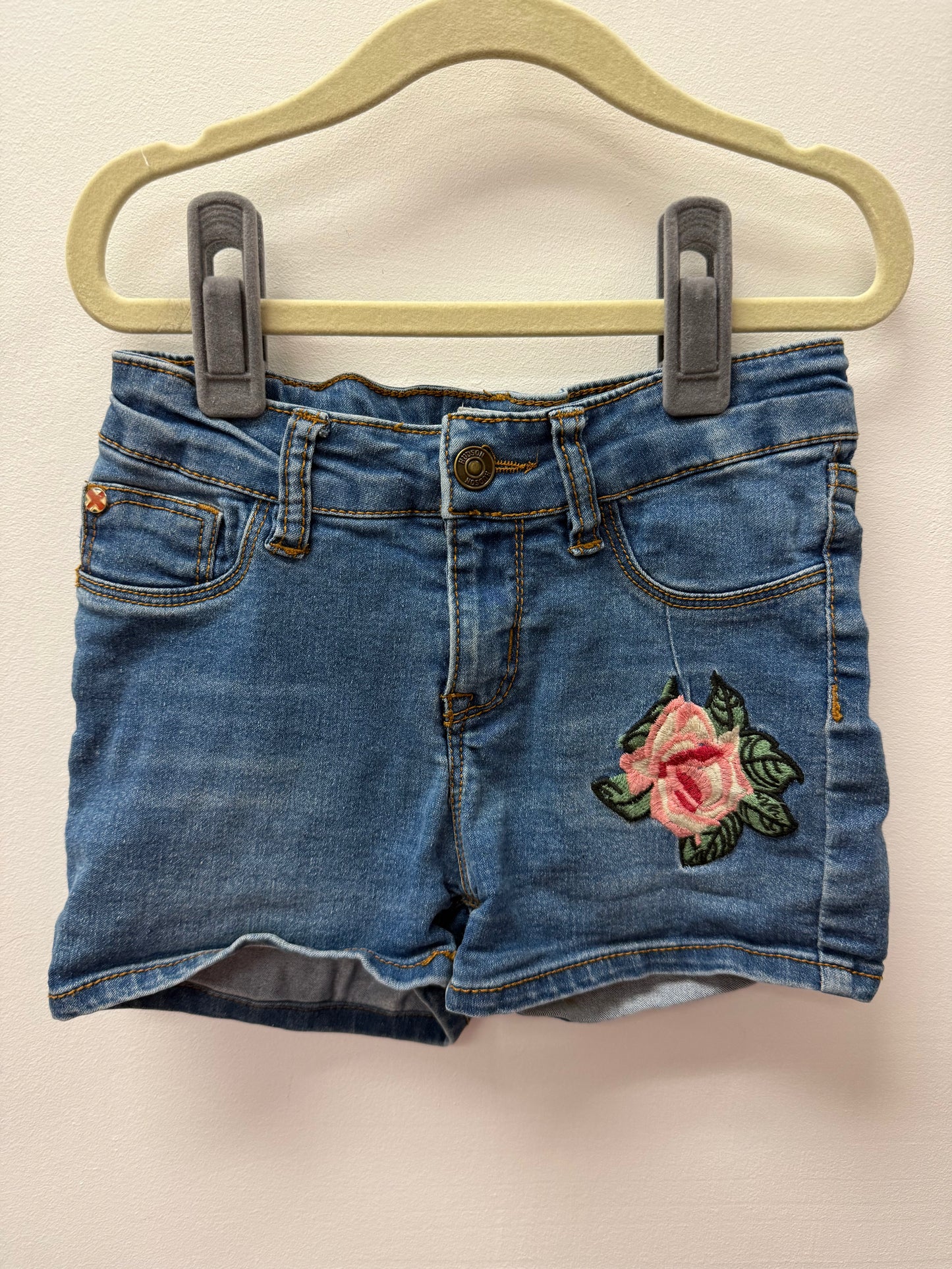HUDSON DENIM FLORAL SHORTS SIZE 8