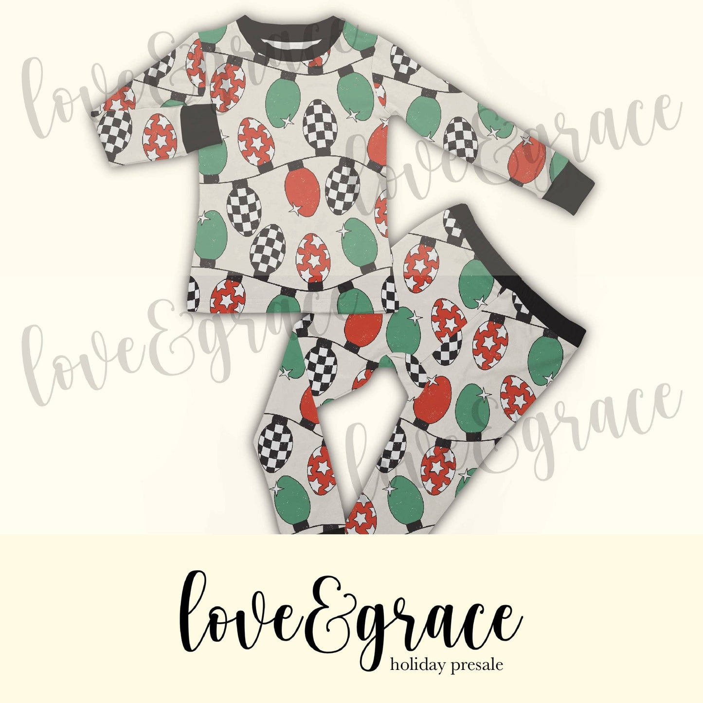 Love & Grace Lighten up two piece pjs