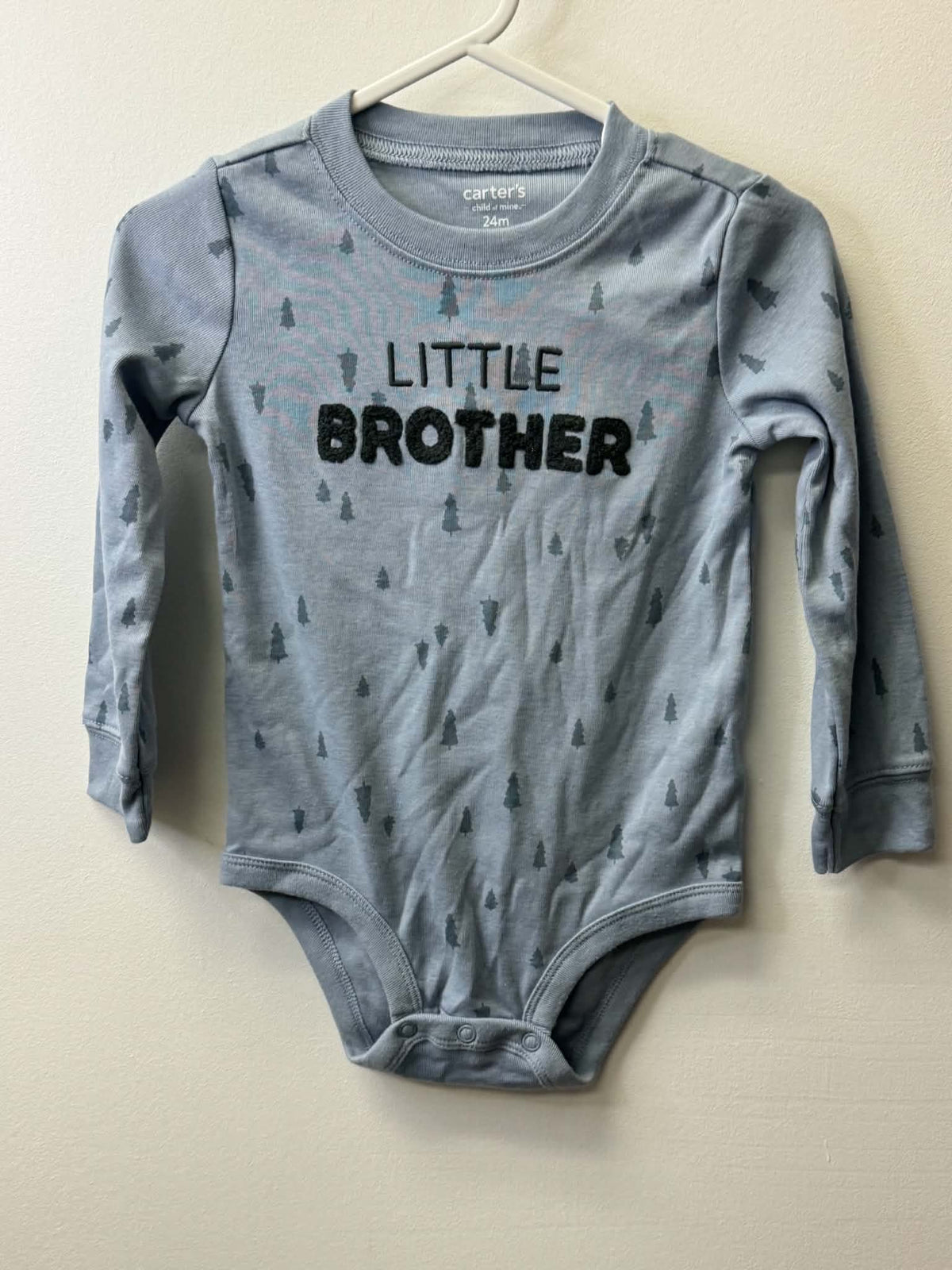 CARTERS "LITTLE BROTHER" ONESIE SIZE 24M