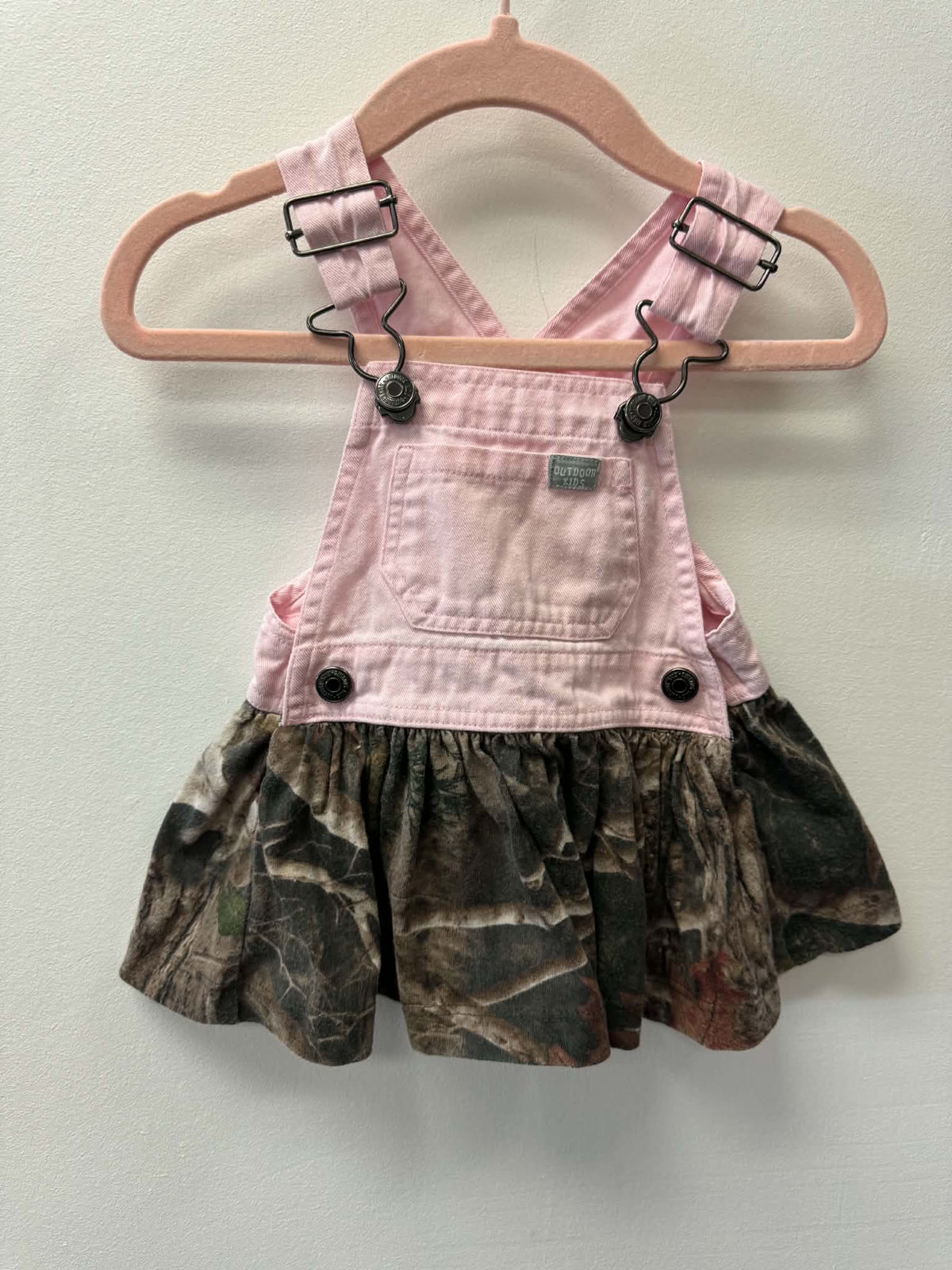 BASS BRO SHOP CAMO OVERALL DRESS SIZE 3M