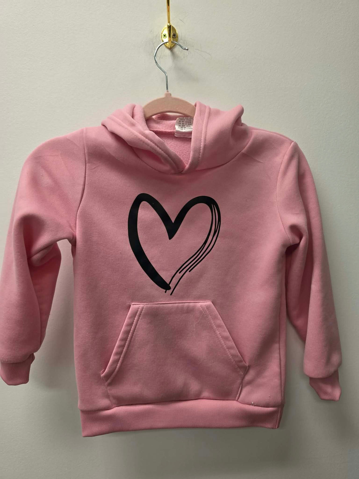 PINK HEART HOODIE SIZE 5-6