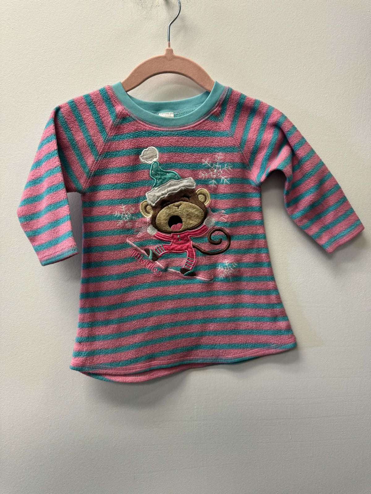 LITTLE TIKES FLEECE MONKEY SHIRT SIZE 6-12M
