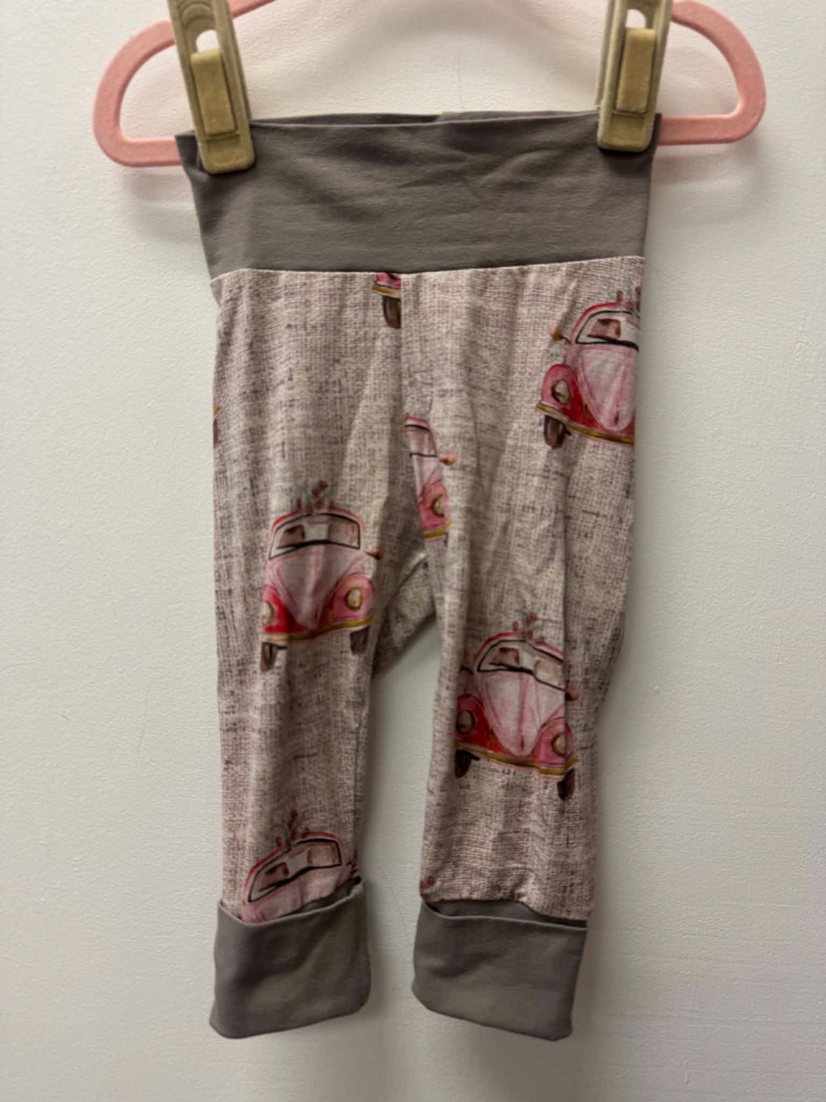 HANDSEWN VOLKSWAGON GROW WITH ME PANTS SIZE 3-12M