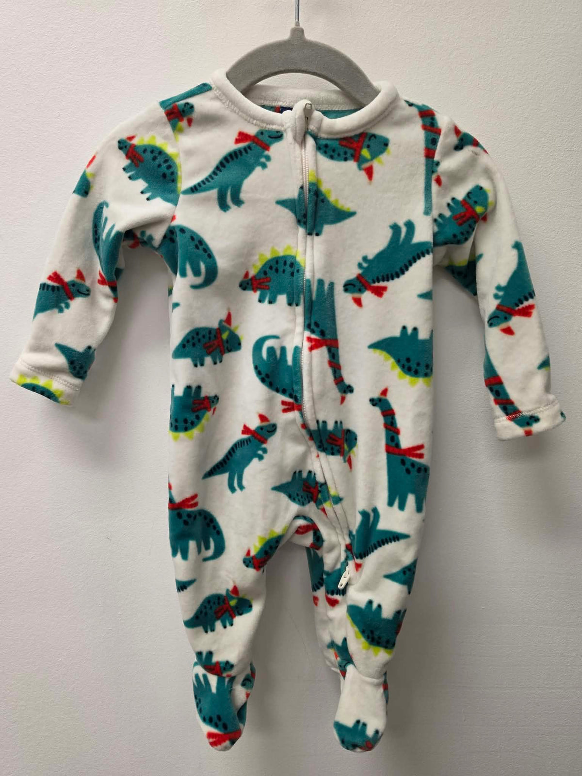 OLD NAVY FLEECE DINO SLEEPER SIZE 0-3M