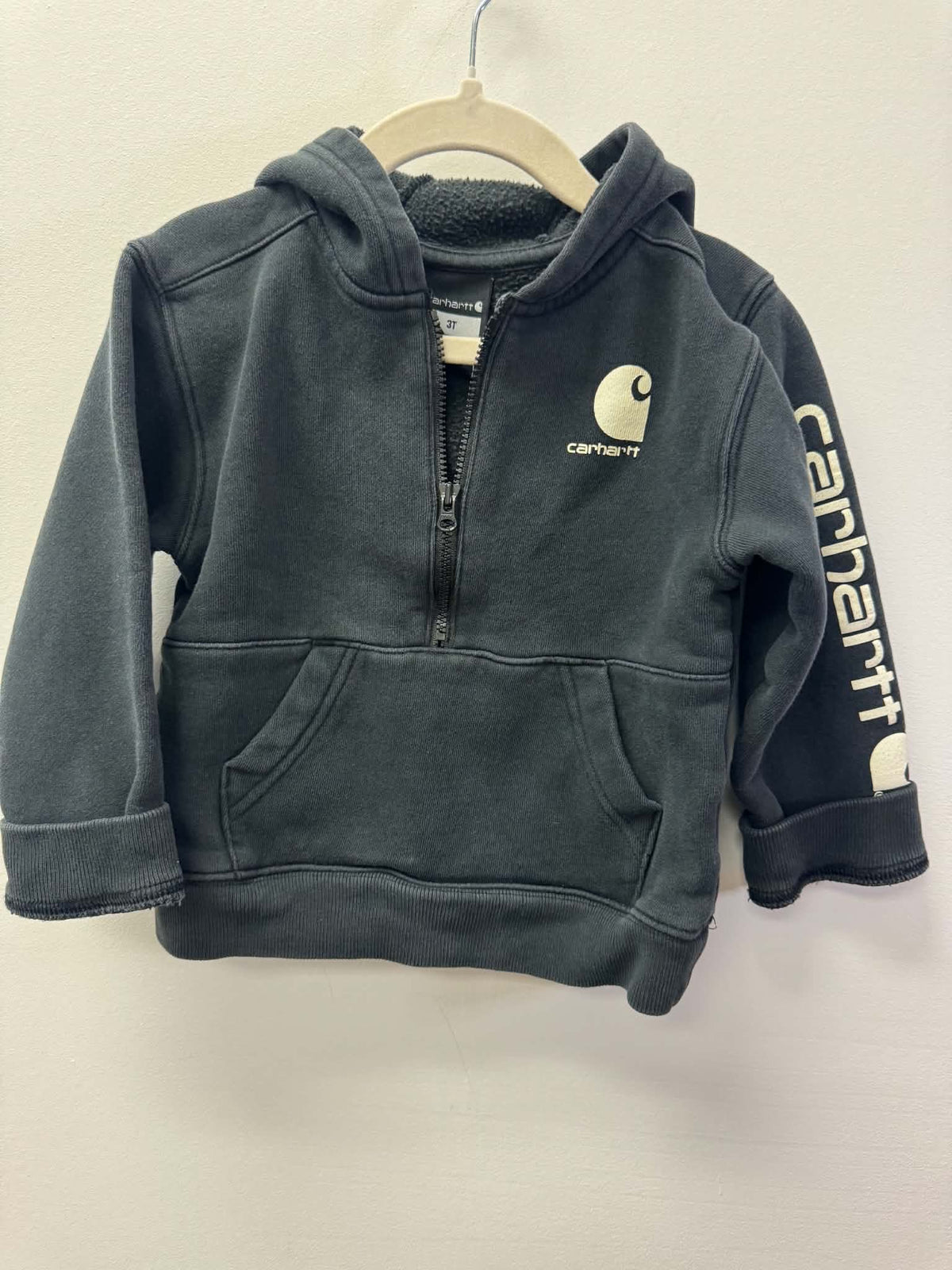 BLACK CARHARTT PULLOVER SIZE 3T