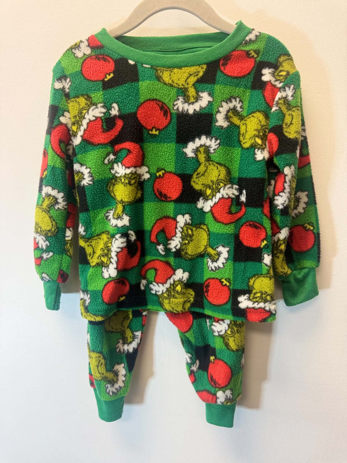 THE GRINCH FLEECE PJ'S SIZE 2T