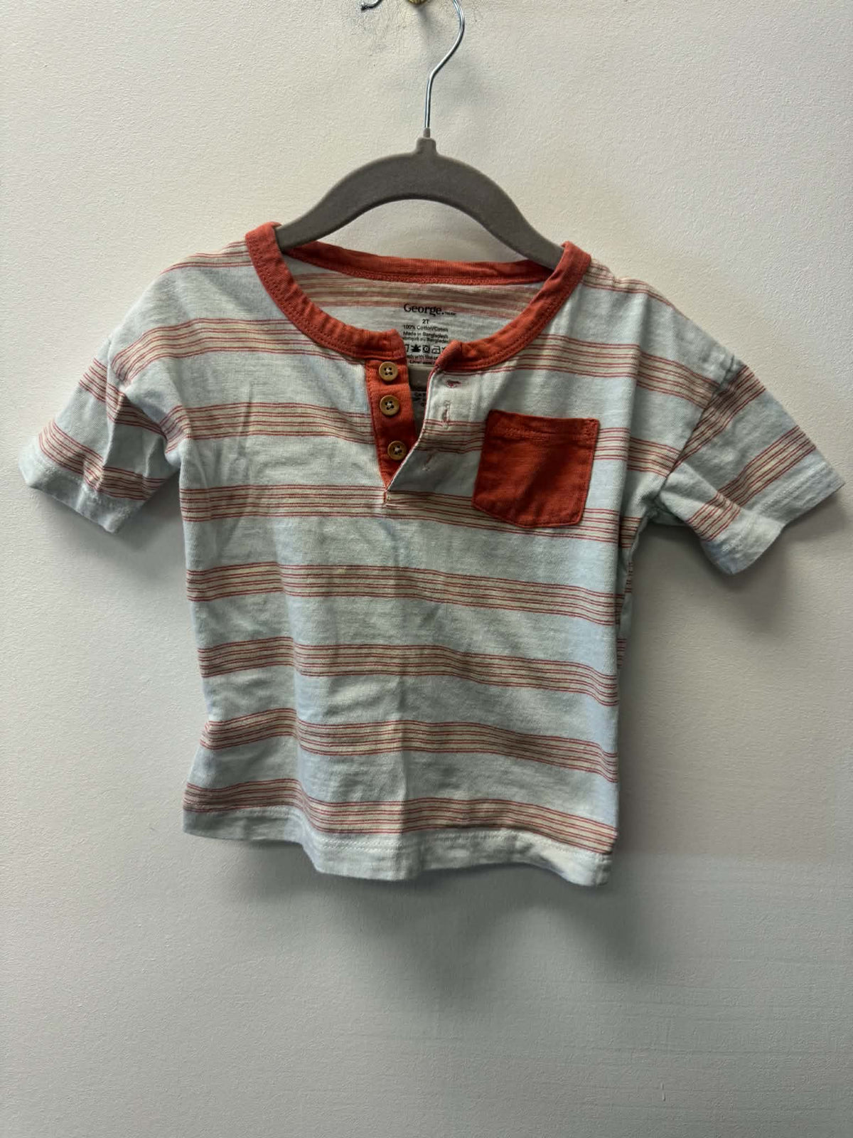 GEORGE STRIPPED SHIRT SIZE 2T