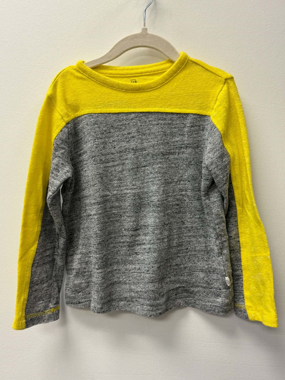 GAP YELLOW & GREY SHIRT SIZE 6