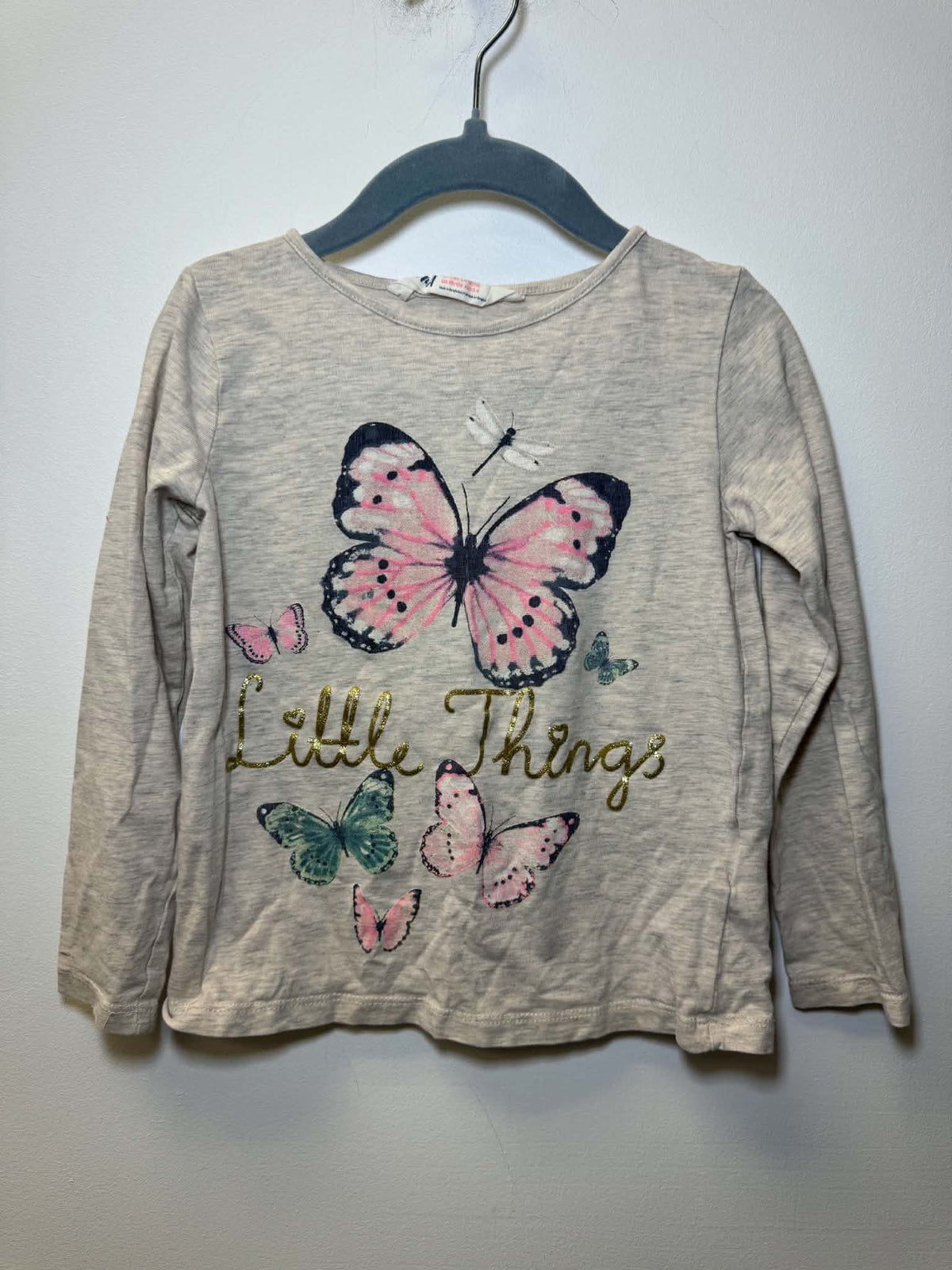 H&M BUTTERFLY SHIRT SIZE 2-4T