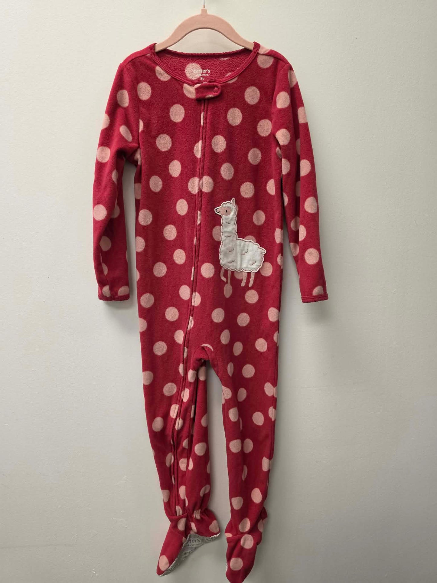 CARTERS FLEECE LLAMA SLEEPER SIZE 5
