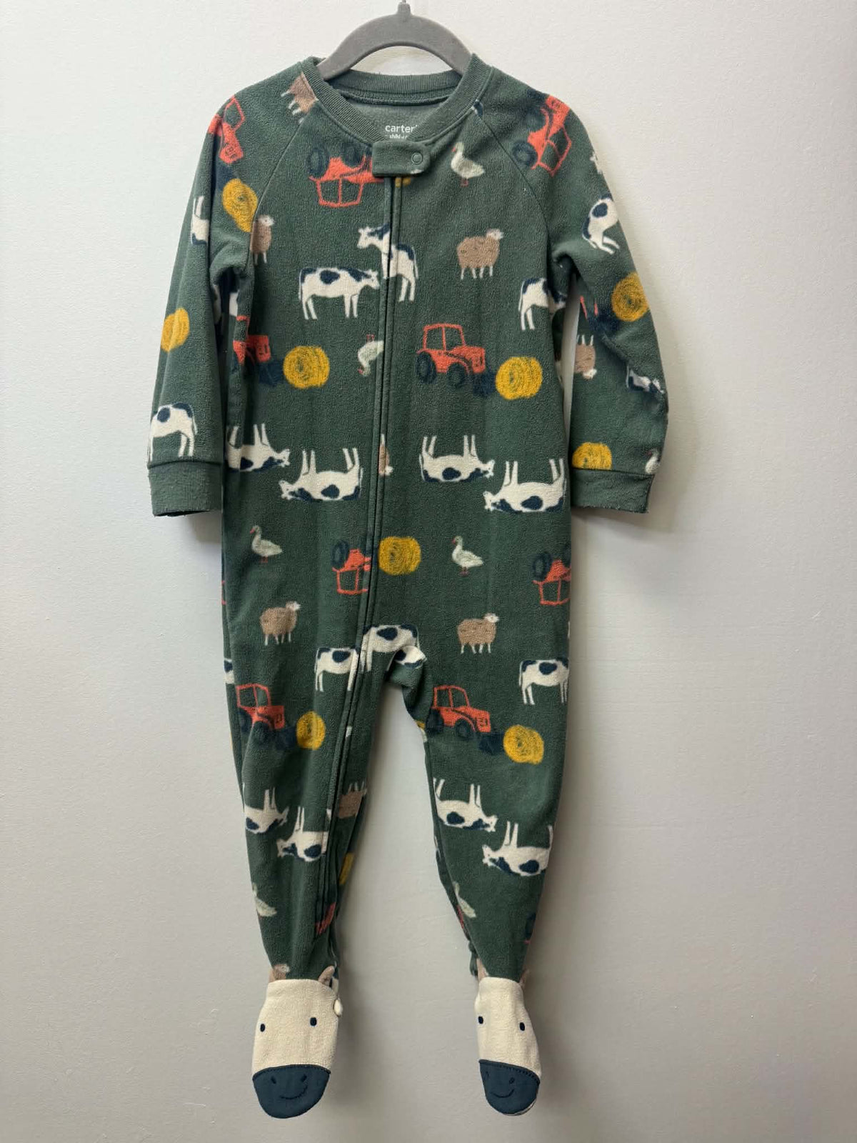 CARTERS FLEECE FARM SLEEPER SIZE 2T